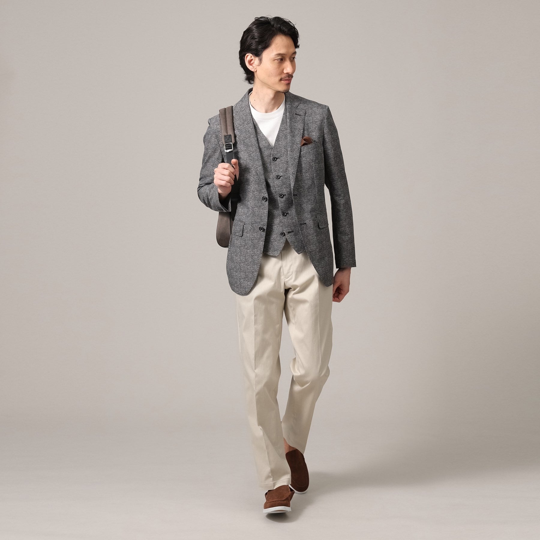 タケオキクチ TAKEO KIKUCHI 【抗菌防臭】COOL DOTS(R)ドビープリント ジャケット (ネイビー(094)) ネイビー(094)