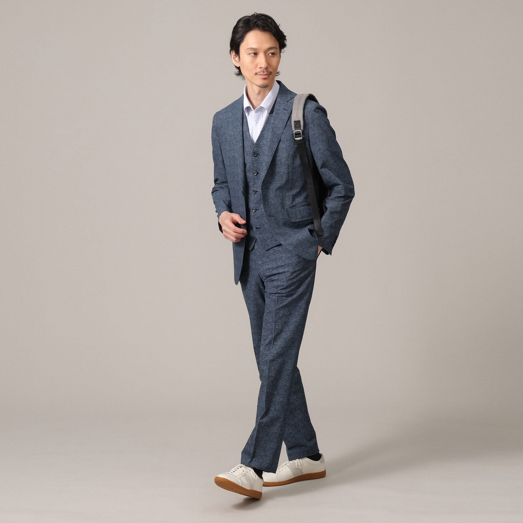 タケオキクチ TAKEO KIKUCHI 【抗菌防臭】COOL DOTS(R)ドビープリント ジャケット (ネイビー(094)) ネイビー(094)