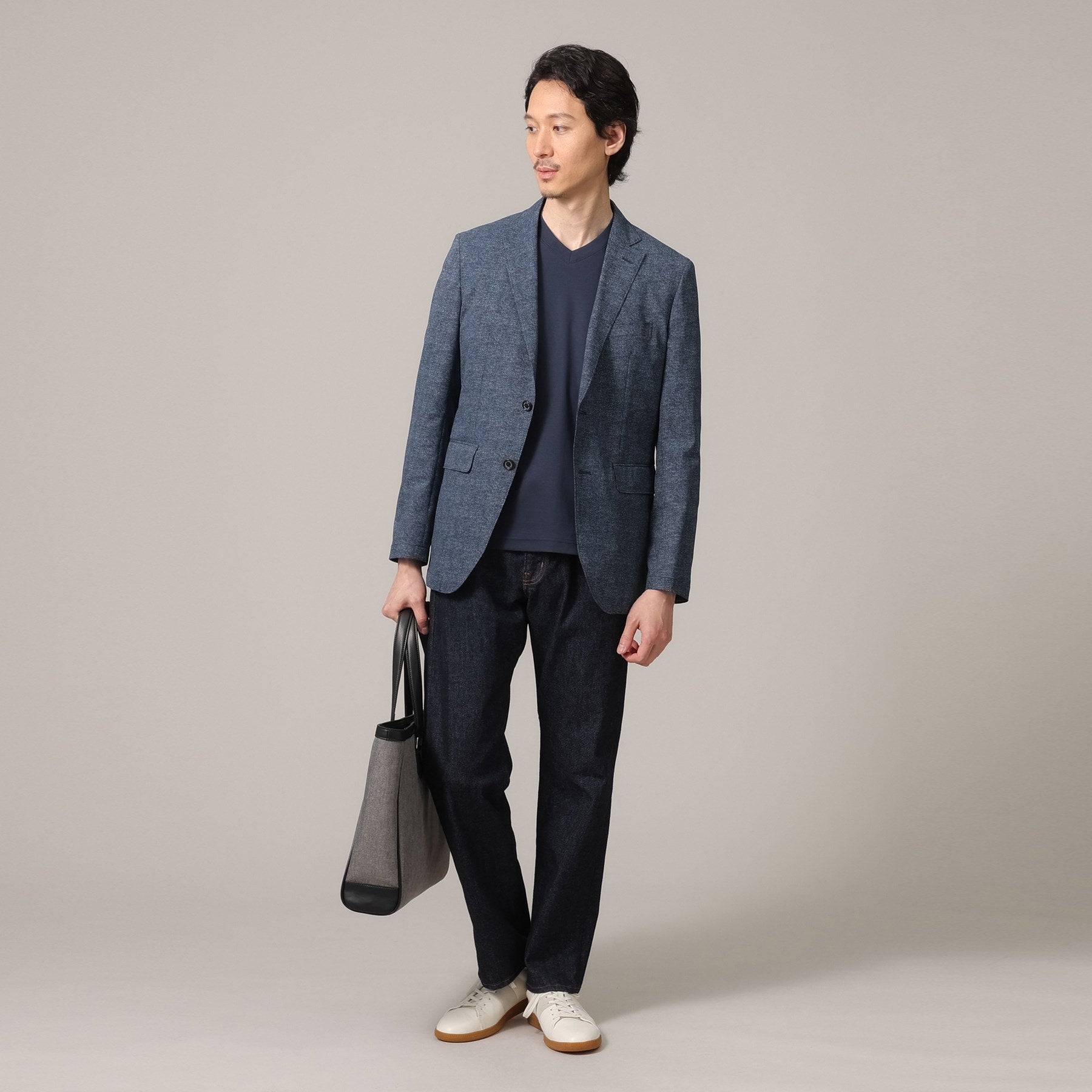 タケオキクチ TAKEO KIKUCHI 【抗菌防臭】COOL DOTS(R)ドビープリント ジャケット (ネイビー(094)) ネイビー(094)