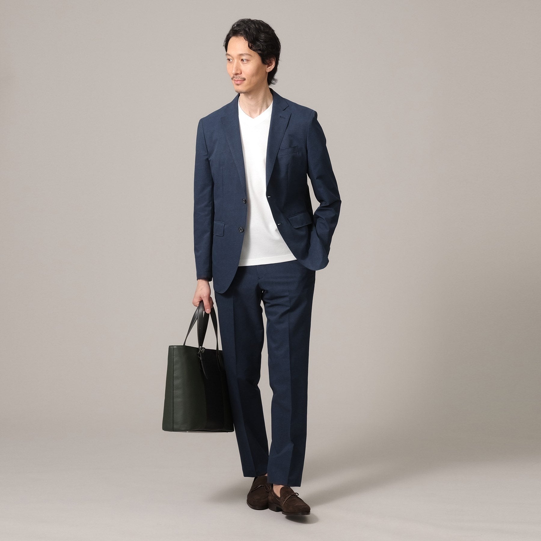 タケオキクチ TAKEO KIKUCHI 【抗菌防臭】COOL DOTS(R)ドビープリント ジャケット (ネイビー(094)) ネイビー(094)