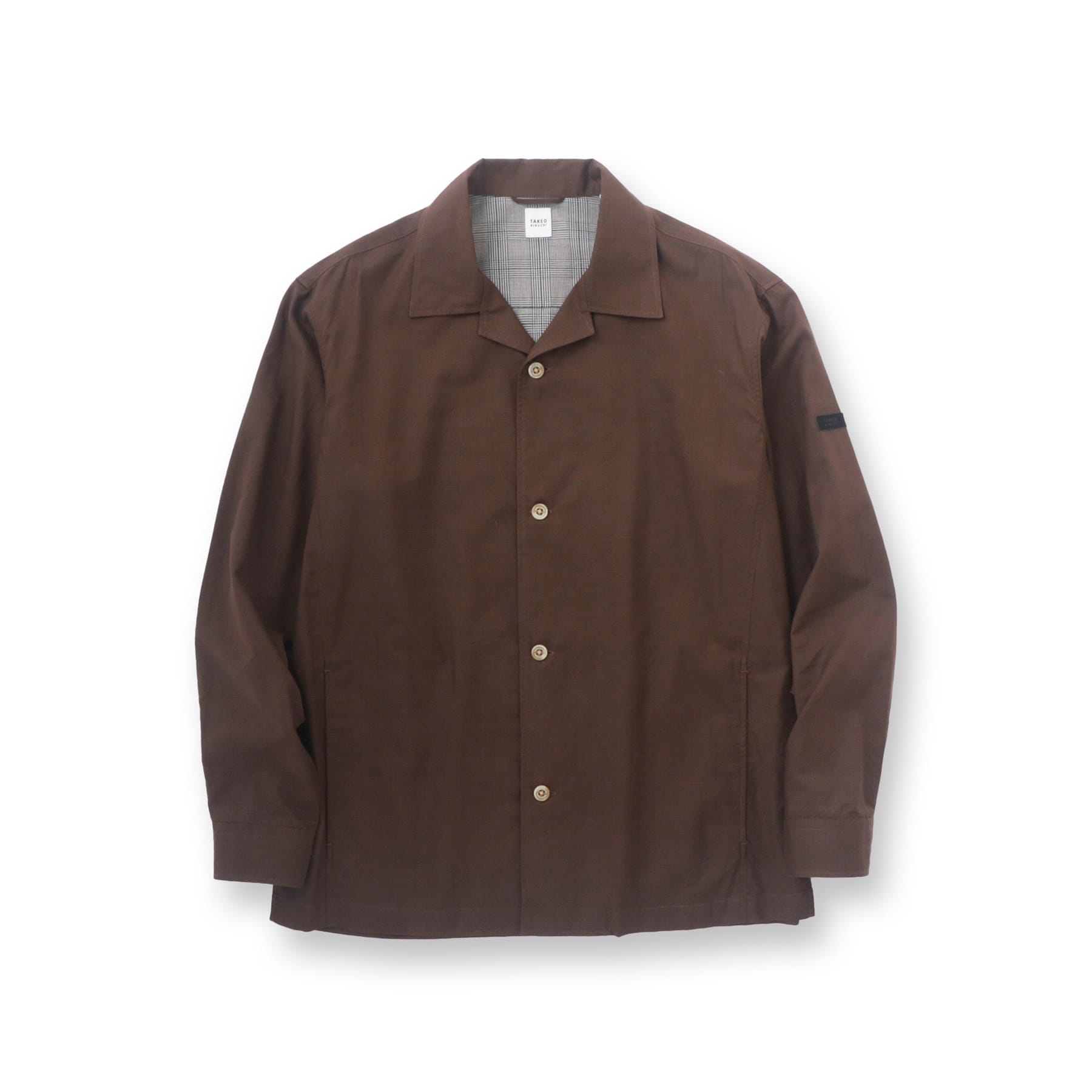 タケオキクチ TAKEO KIKUCHI ダブルフェイス シャツ 羽織り (ブラウン(044)) ブラウン(044)