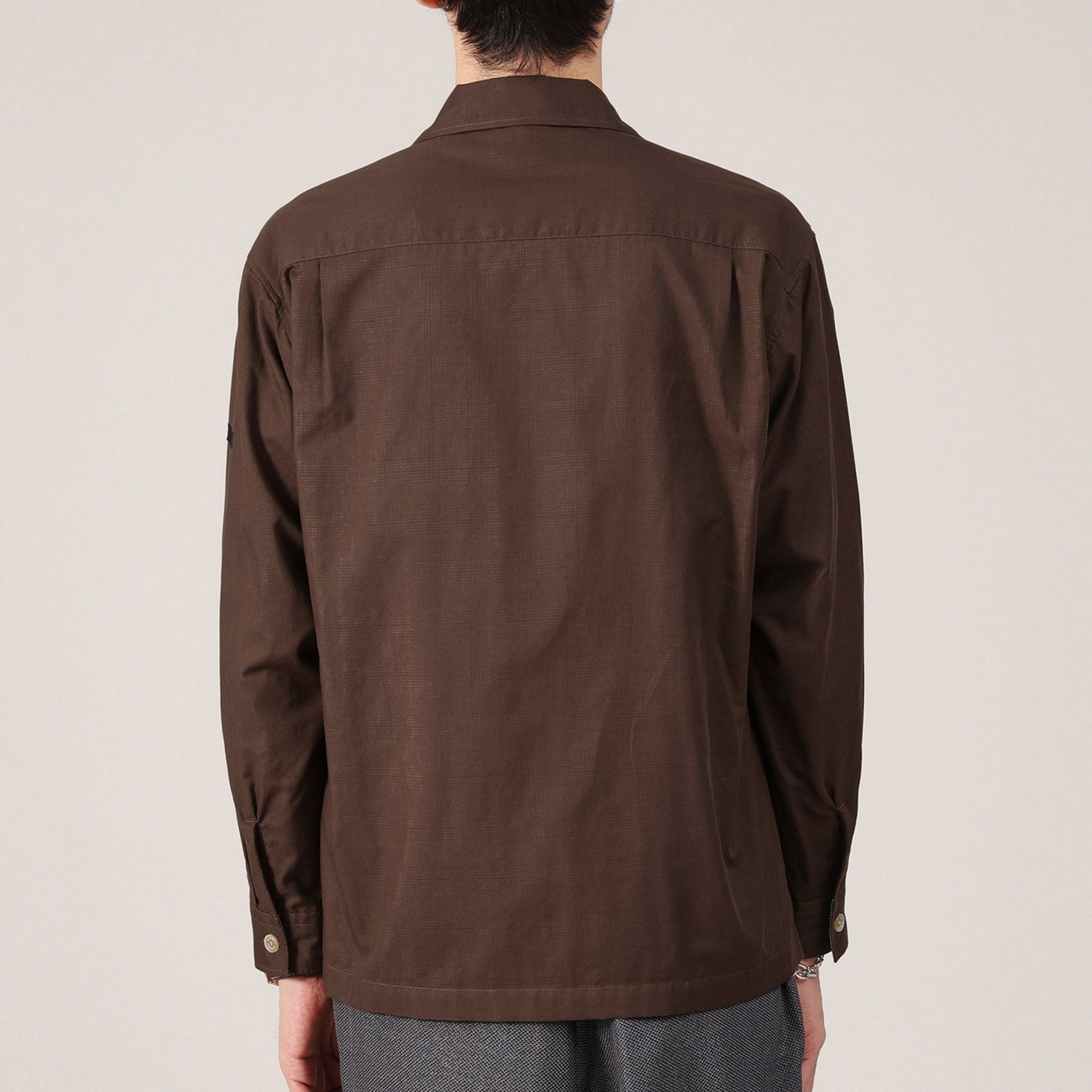 タケオキクチ TAKEO KIKUCHI ダブルフェイス シャツ 羽織り (ブラウン(044)) ブラウン(044)