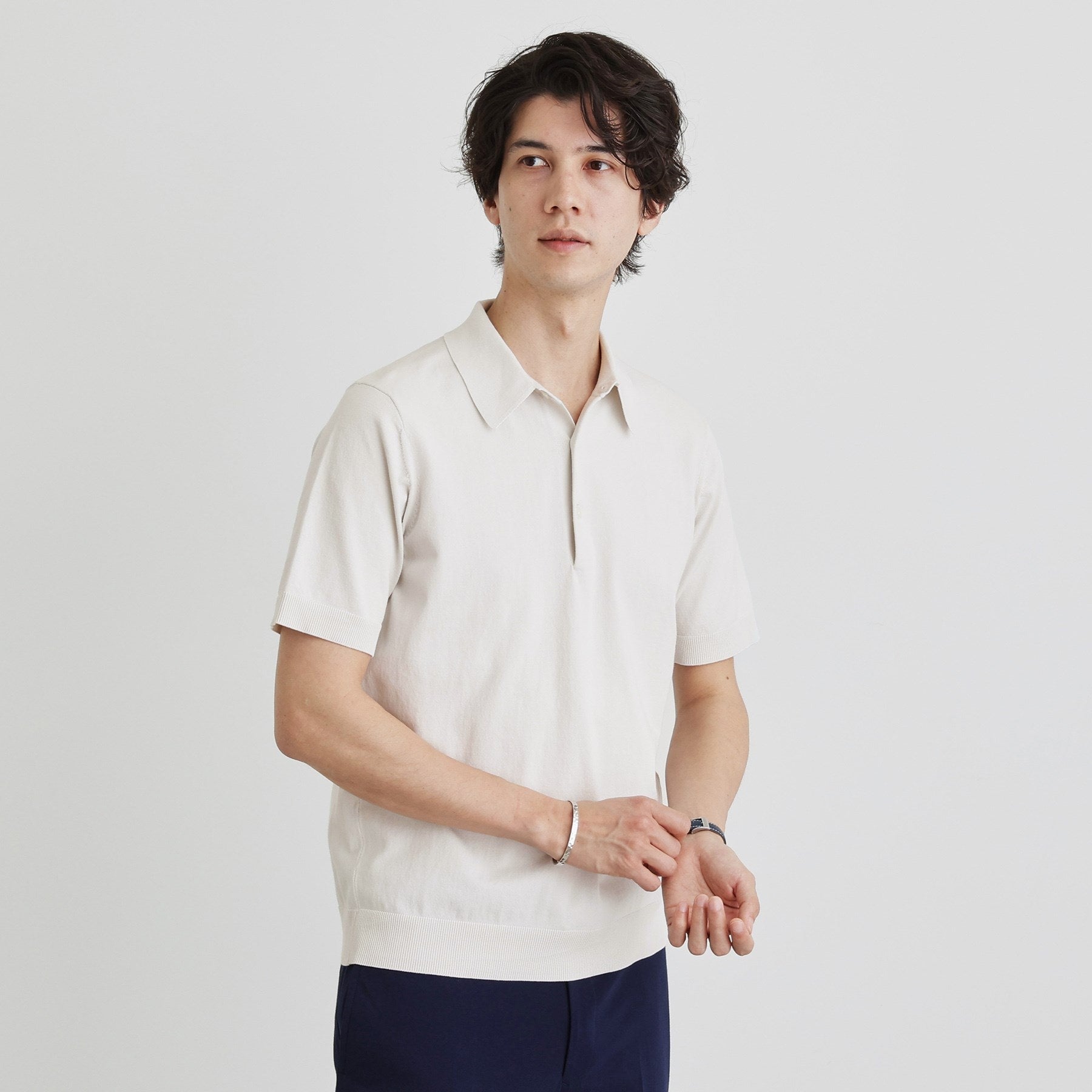 タケオキクチ TAKEO KIKUCHI テーラードニット ポロシャツ (ネイビー(094)) ネイビー(094)