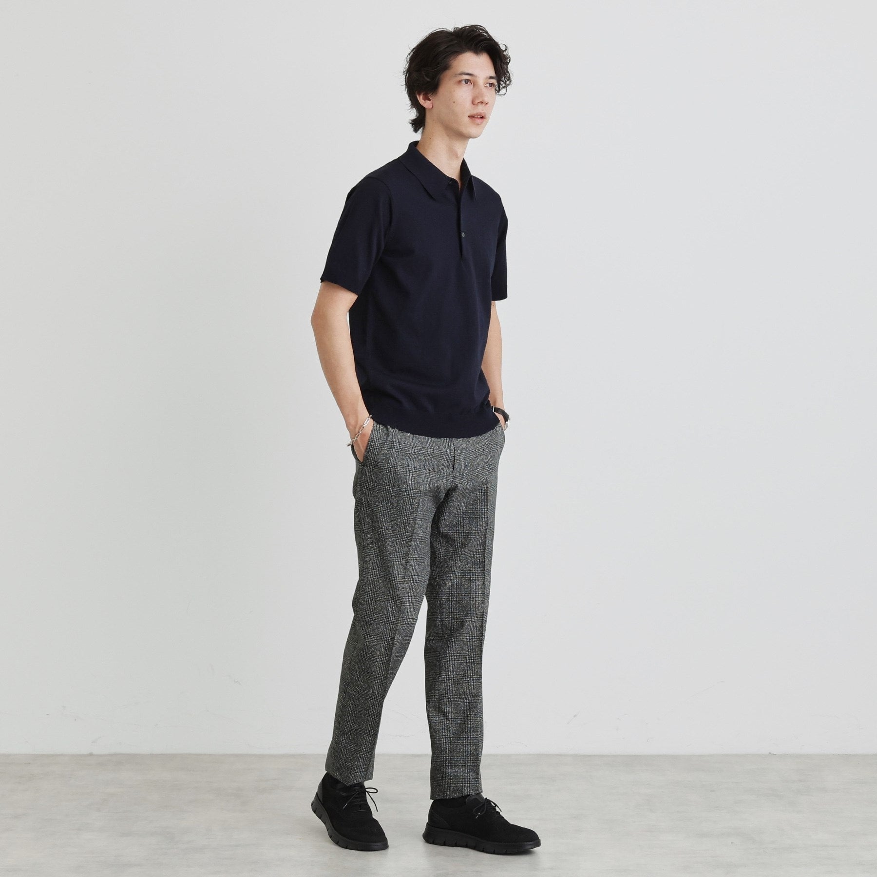 タケオキクチ TAKEO KIKUCHI テーラードニット ポロシャツ (ネイビー(094)) ネイビー(094)