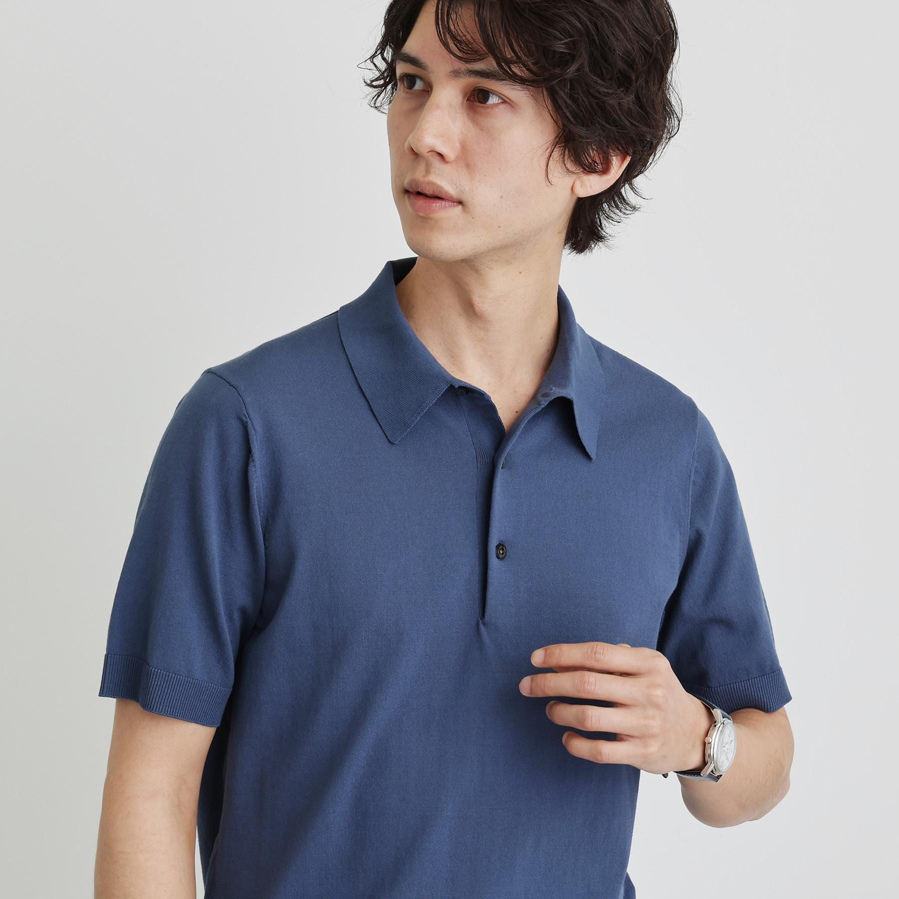 タケオキクチ TAKEO KIKUCHI テーラードニット ポロシャツ (ネイビー(094)) ネイビー(094)