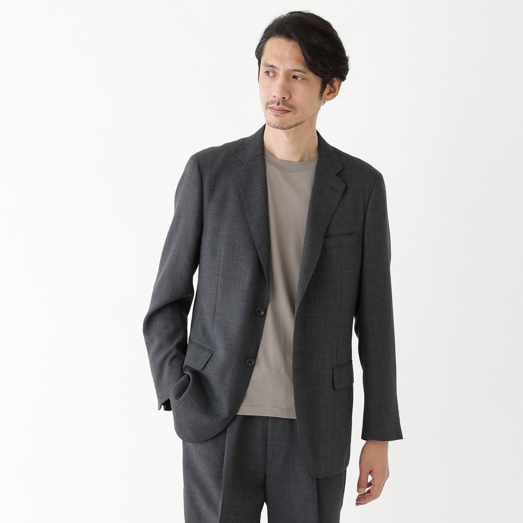 タケオキクチ TAKEO KIKUCHI 【THE FLAGSHIP】メッシュ ジャケット (チャコールグレー(014)) チャコールグレー(014)