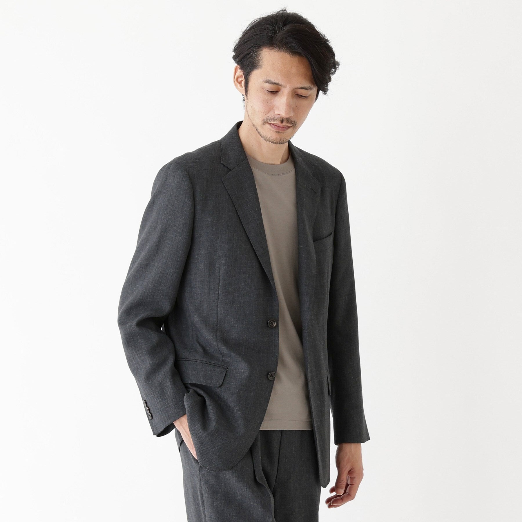 タケオキクチ TAKEO KIKUCHI 【THE FLAGSHIP】メッシュ ジャケット (チャコールグレー(014)) チャコールグレー(014)