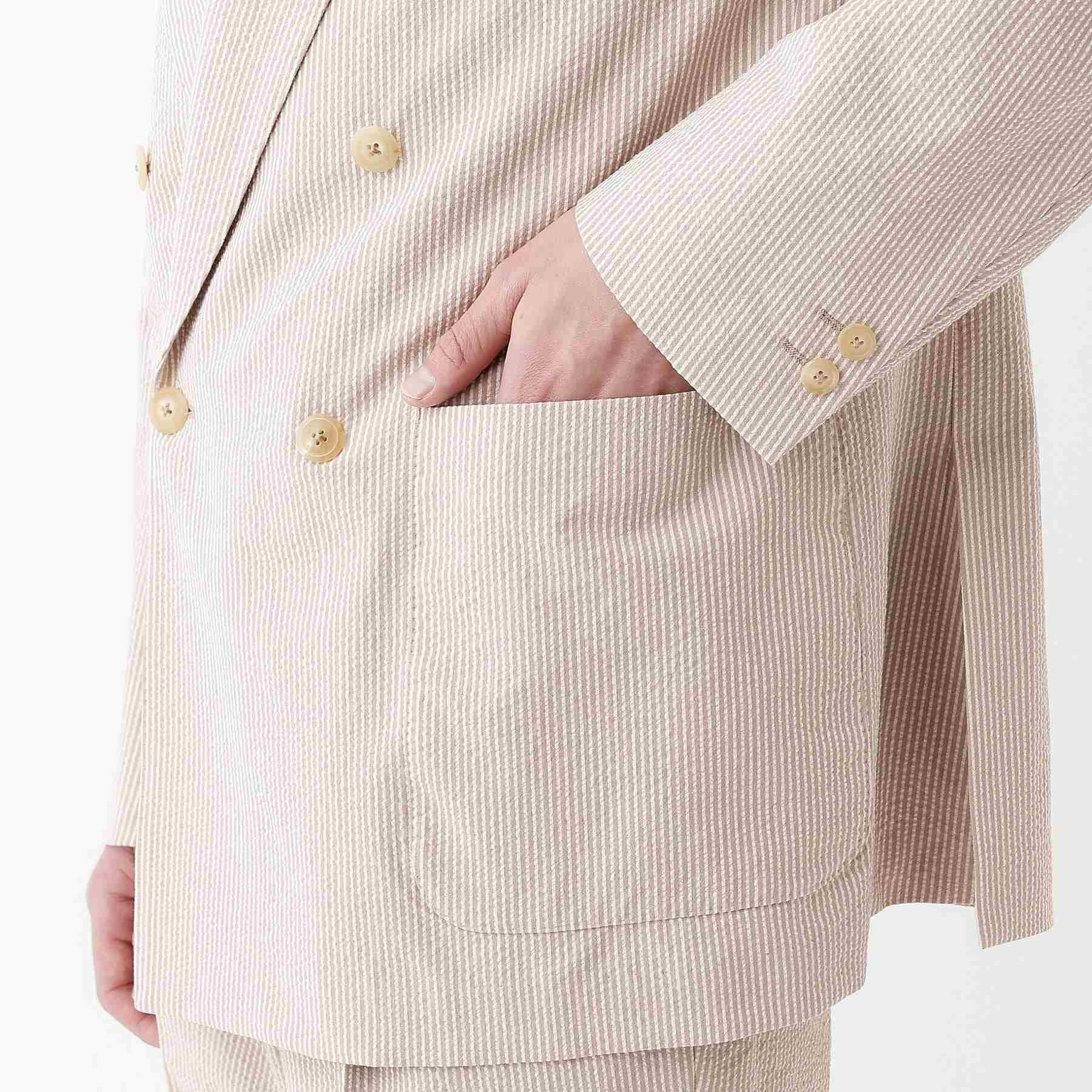 タケオキクチ TAKEO KIKUCHI 【THE FLAGSHIP】サッカー2wayストレッチ ジャケット (ブラック(319)) ブラック(319)