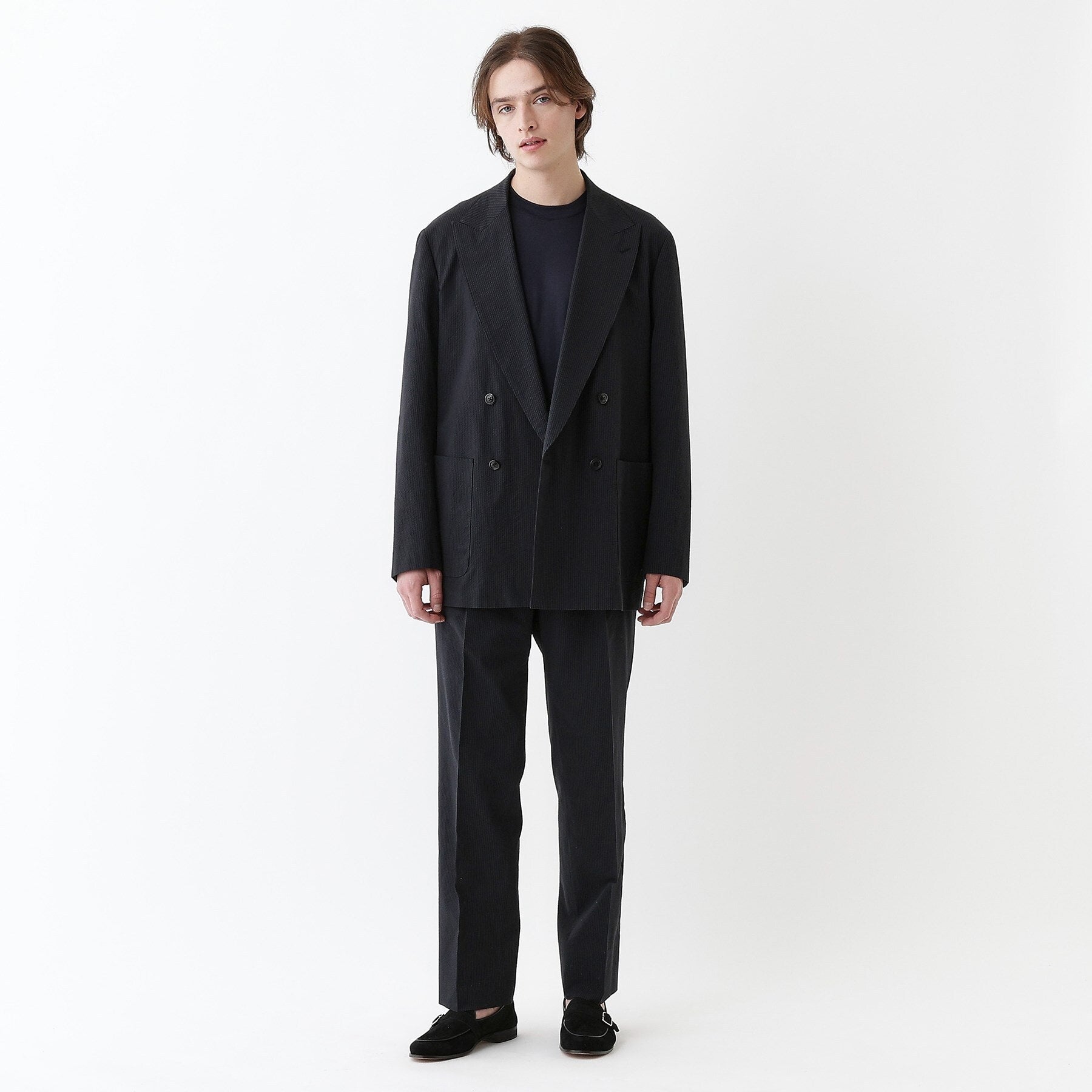 タケオキクチ TAKEO KIKUCHI 【THE FLAGSHIP】サッカー2wayストレッチ ジャケット (ブラック(319)) ブラック(319)