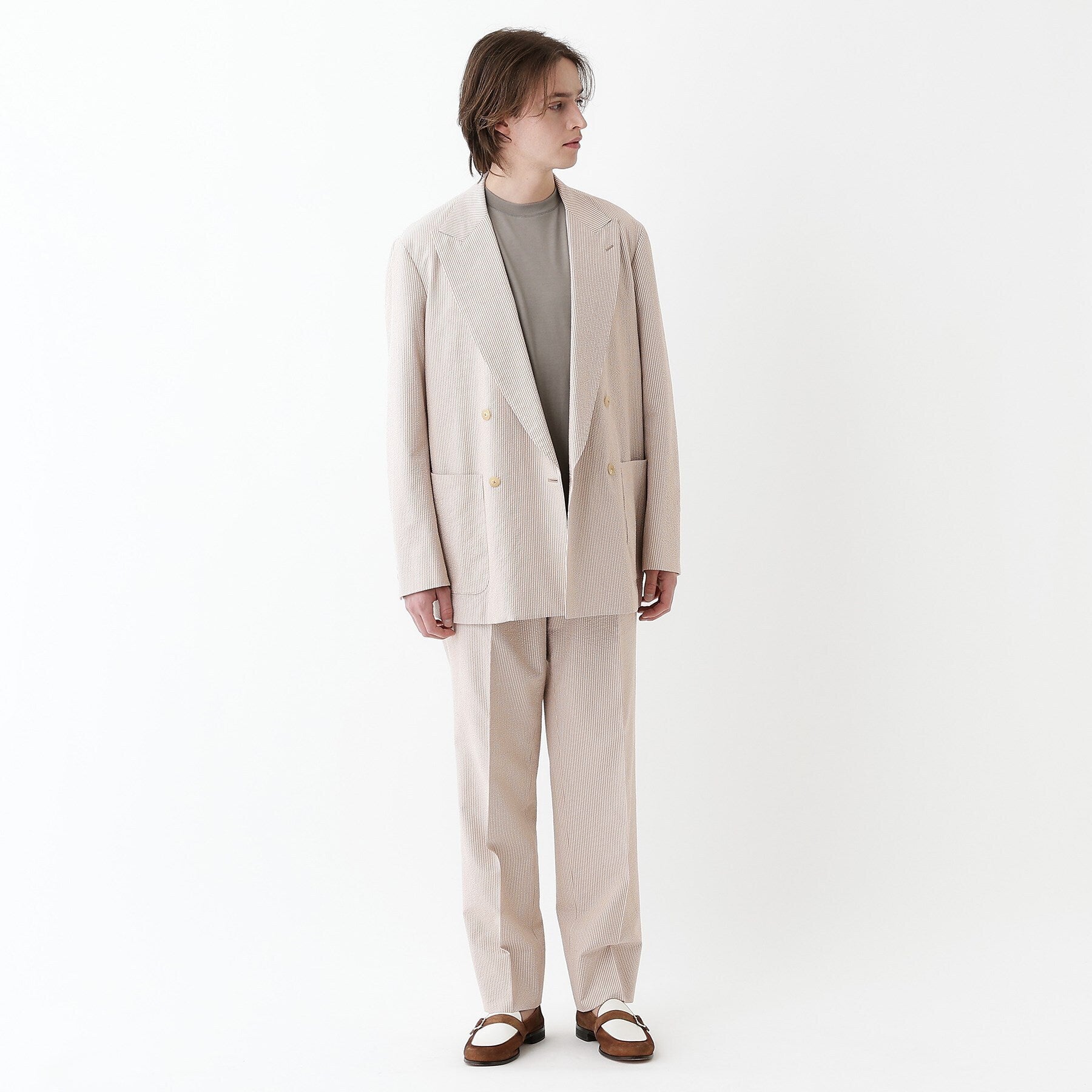 タケオキクチ TAKEO KIKUCHI 【THE FLAGSHIP】サッカー2wayストレッチ ジャケット (ブラック(319)) ブラック(319)