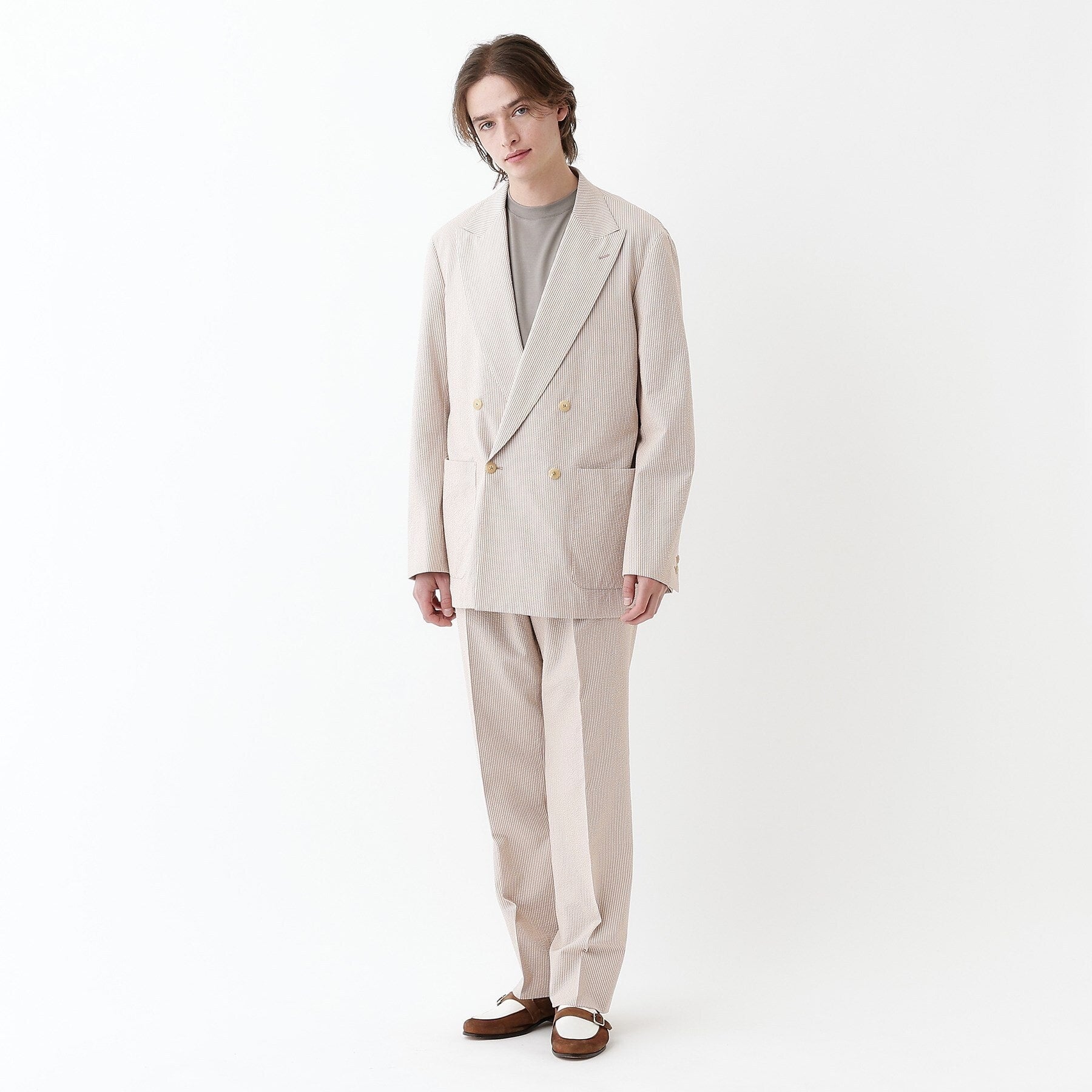 タケオキクチ TAKEO KIKUCHI 【THE FLAGSHIP】サッカー2wayストレッチ ジャケット (ブラック(319)) ブラック(319)