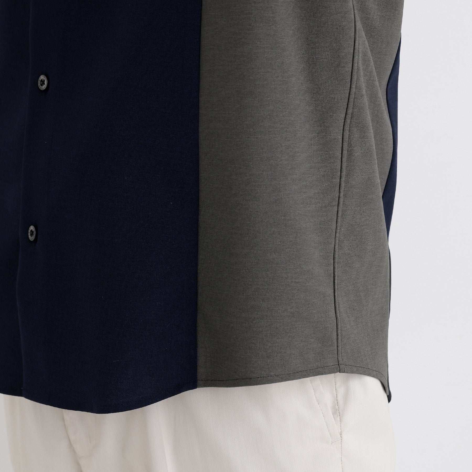 タケオキクチ TAKEO KIKUCHI サイド切り替え 半袖シャツ (ライトグレー(511)) ライトグレー(511)