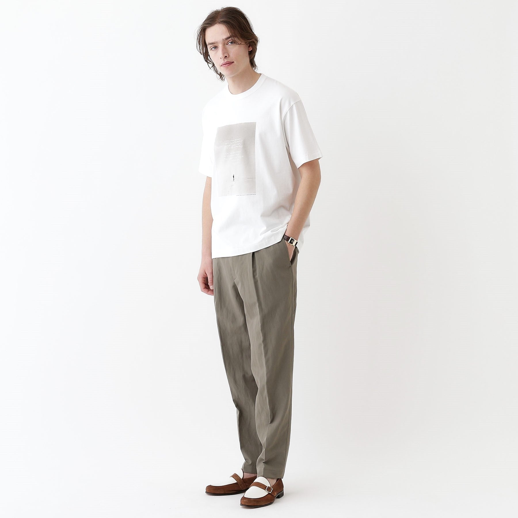 タケオキクチ TAKEO KIKUCHI 【THE FLAGSHIP】イージースラックス (ブルー(093)) ブルー(093)