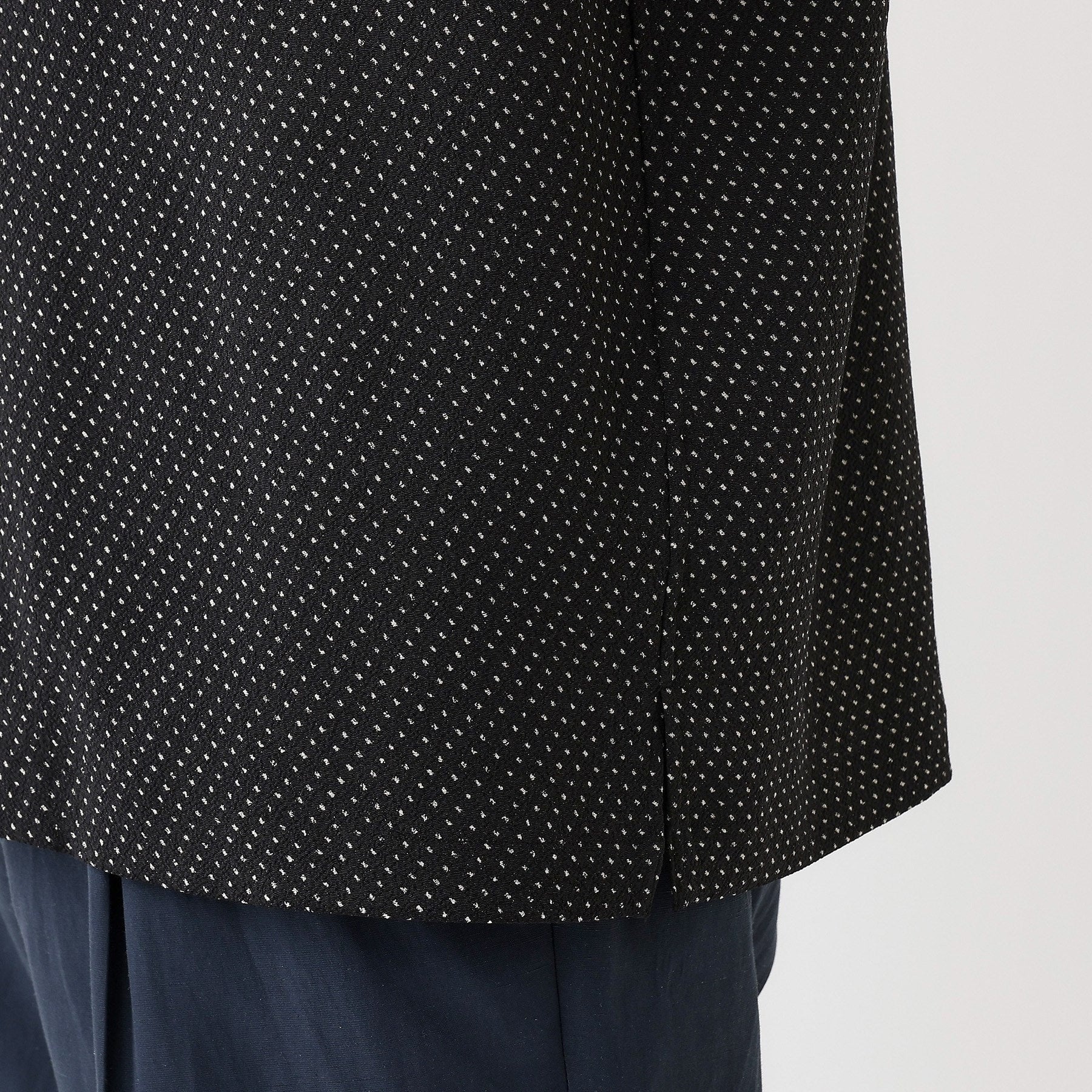 タケオキクチ TAKEO KIKUCHI 【THE FLAGSHIP】丹後ちりめん 半袖シャツ (ブラック(119)) ブラック(119)