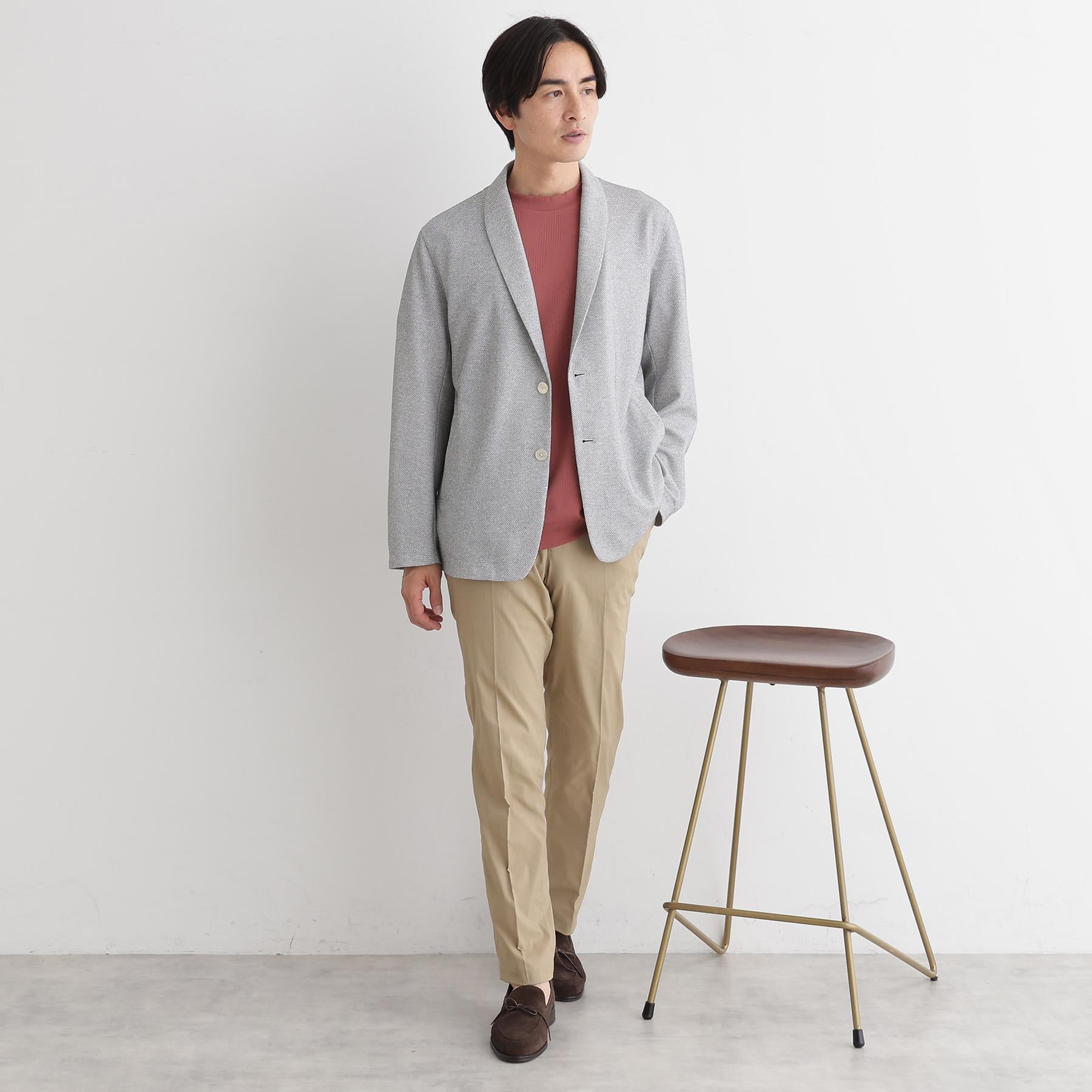 タケオキクチ TAKEO KIKUCHI 【Sサイズ~】【尾州ファブリック】 スライドパズル柄 ポンチ プルオーバー (ネイビー(094)) ネイビー(094)