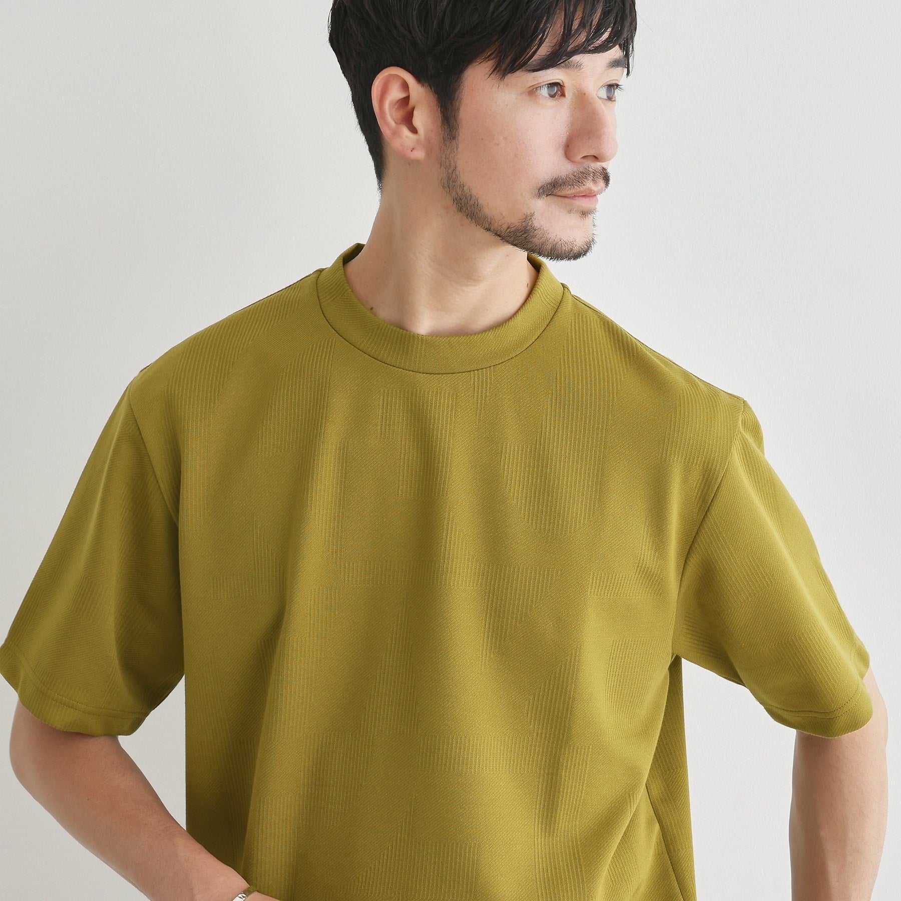 タケオキクチ TAKEO KIKUCHI 【Sサイズ~】【尾州ファブリック】 スライドパズル柄 ポンチ プルオーバー (ネイビー(094)) ネイビー(094)