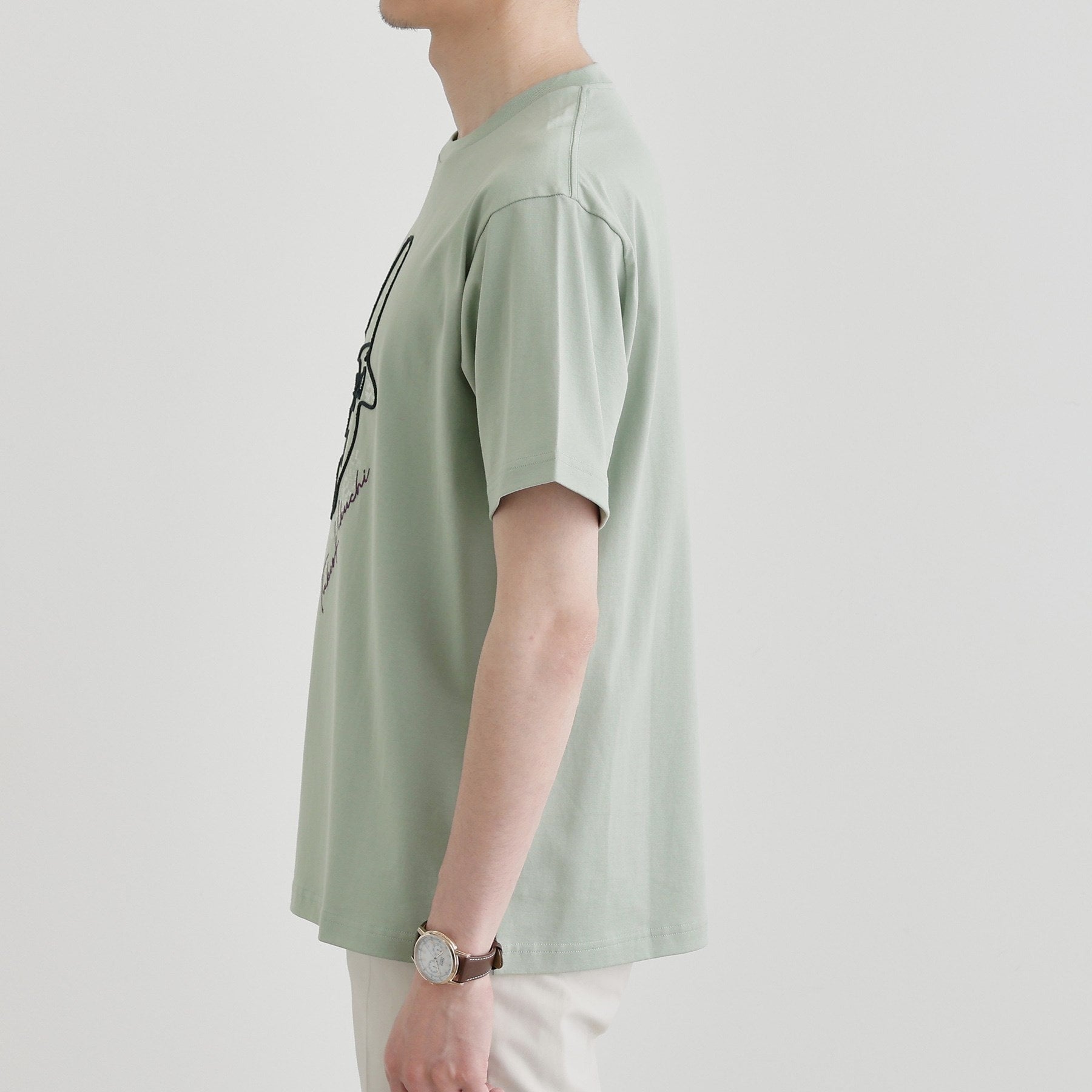 タケオキクチ TAKEO KIKUCHI 【Sサイズ~】フェイスロープ刺繍 天竺Tシャツ (ブラック(019)) ブラック(019)