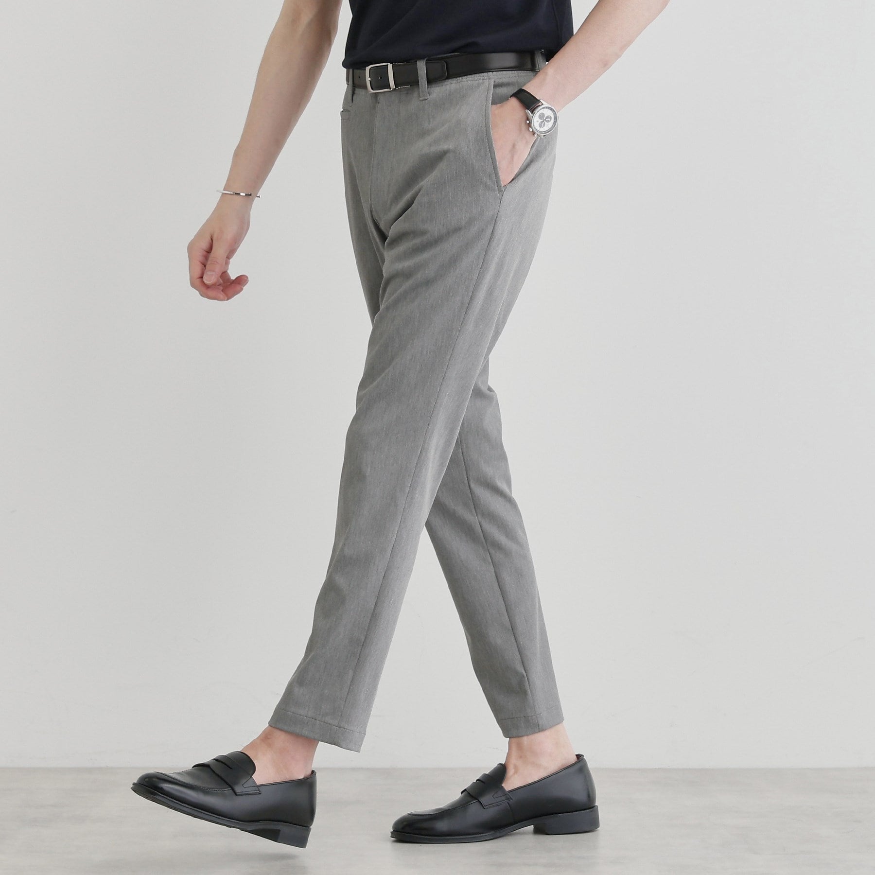 タケオキクチ TAKEO KIKUCHI 【LIMITED】WONDER SHAPE 360°ストレッチ スリムテーパードパンツ (ライトグレー(011)) ライトグレー(011)