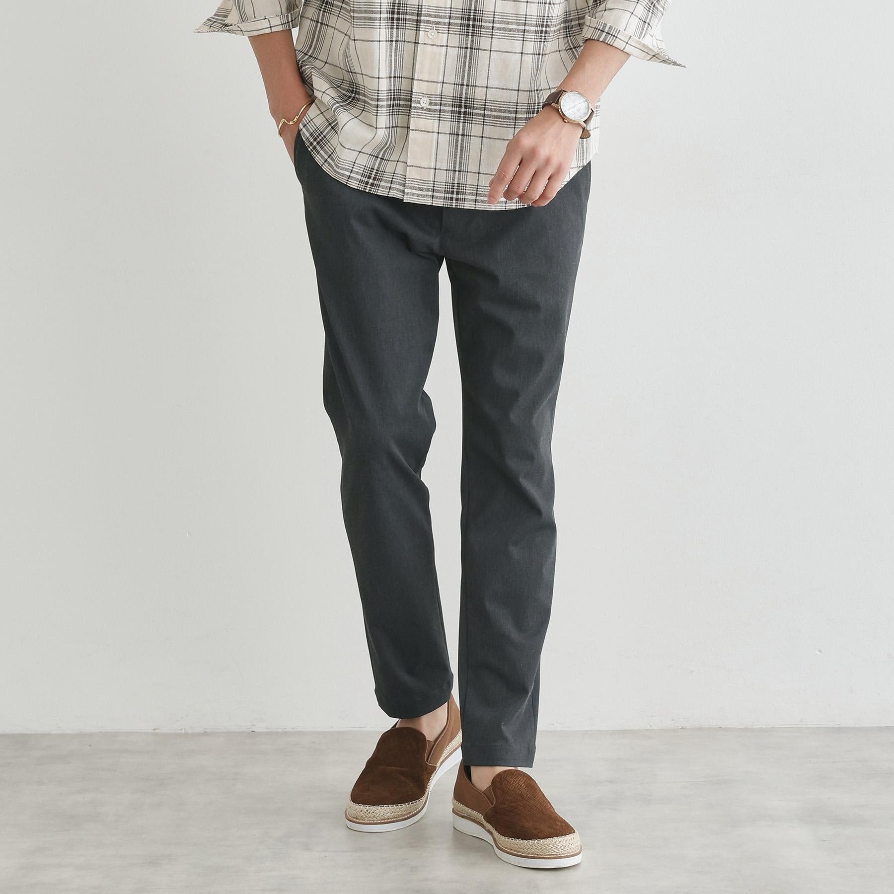 タケオキクチ TAKEO KIKUCHI 【LIMITED】WONDER SHAPE 360°ストレッチ スリムテーパードパンツ (チャコールグレー(014)) チャコールグレー(014)