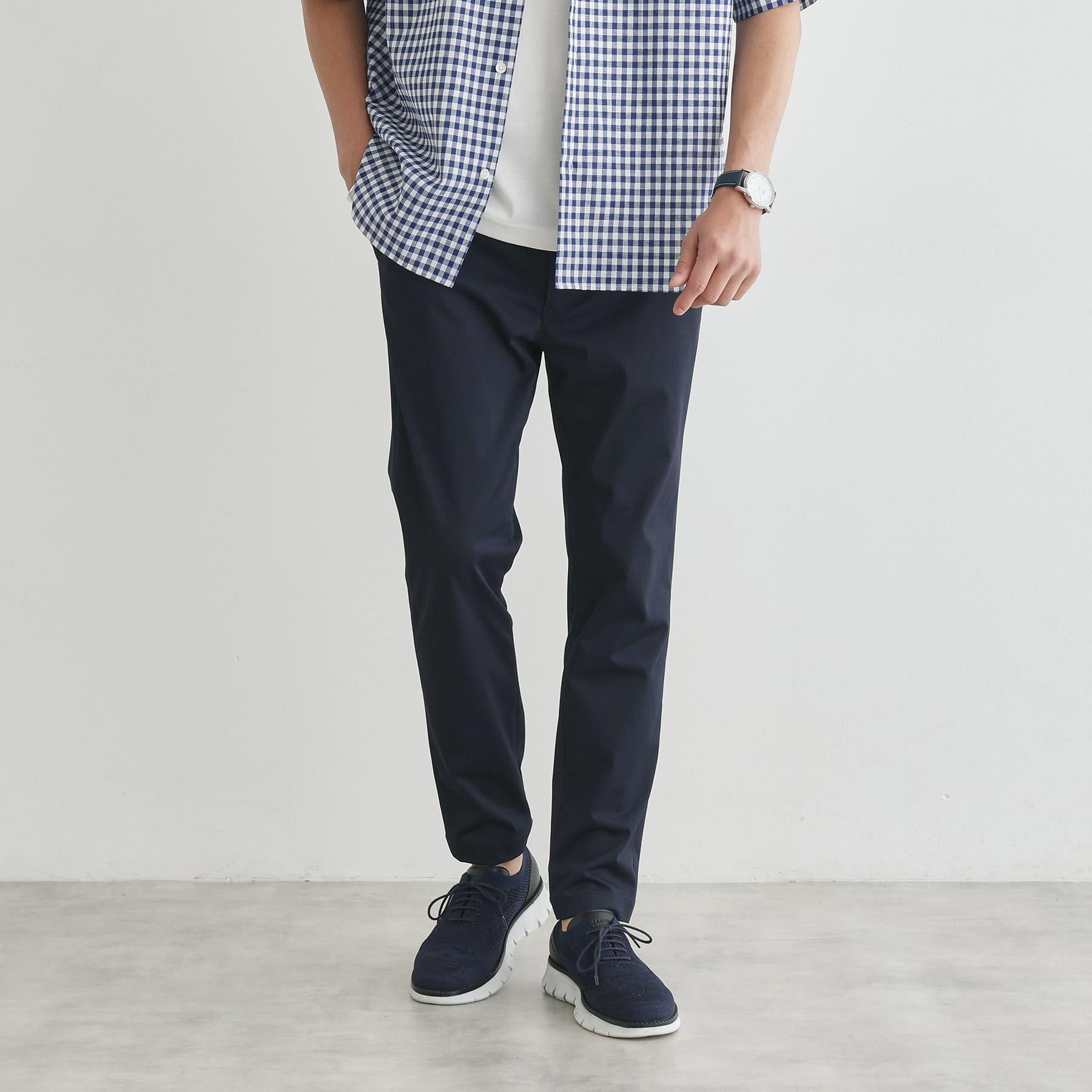 タケオキクチ TAKEO KIKUCHI 【LIMITED】WONDER SHAPE 360°ストレッチ スリムテーパードパンツ (ネイビー(094)) ネイビー(094)