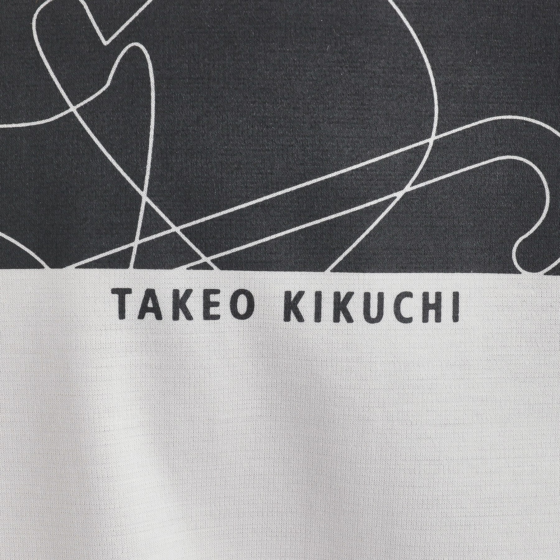 タケオキクチ TAKEO KIKUCHI バープリントポンチTシャツ (チャコールグレー(014)) チャコールグレー(014)