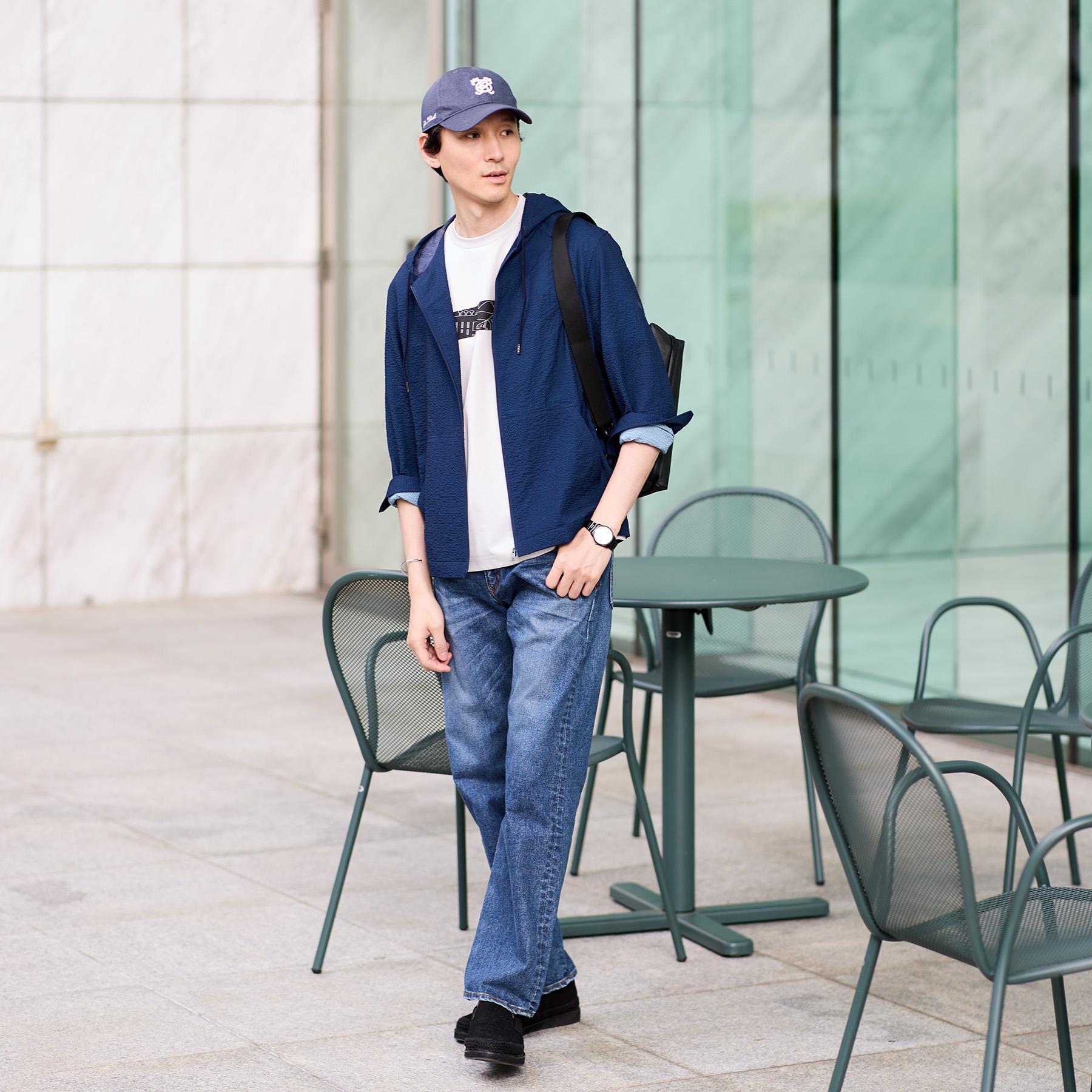 タケオキクチ TAKEO KIKUCHI バープリントポンチTシャツ (チャコールグレー(014)) チャコールグレー(014)