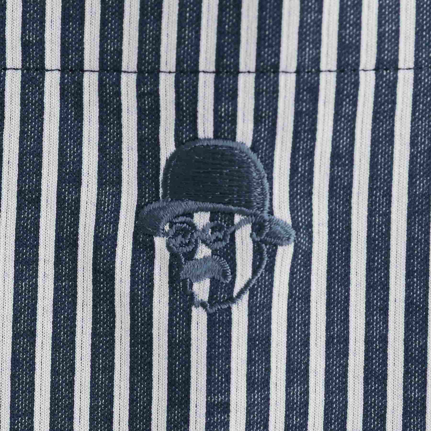 タケオキクチ TAKEO KIKUCHI 【接触冷感】ストライプジャージ ボタンダウンシャツ (ネイビー(394)) ネイビー(394)