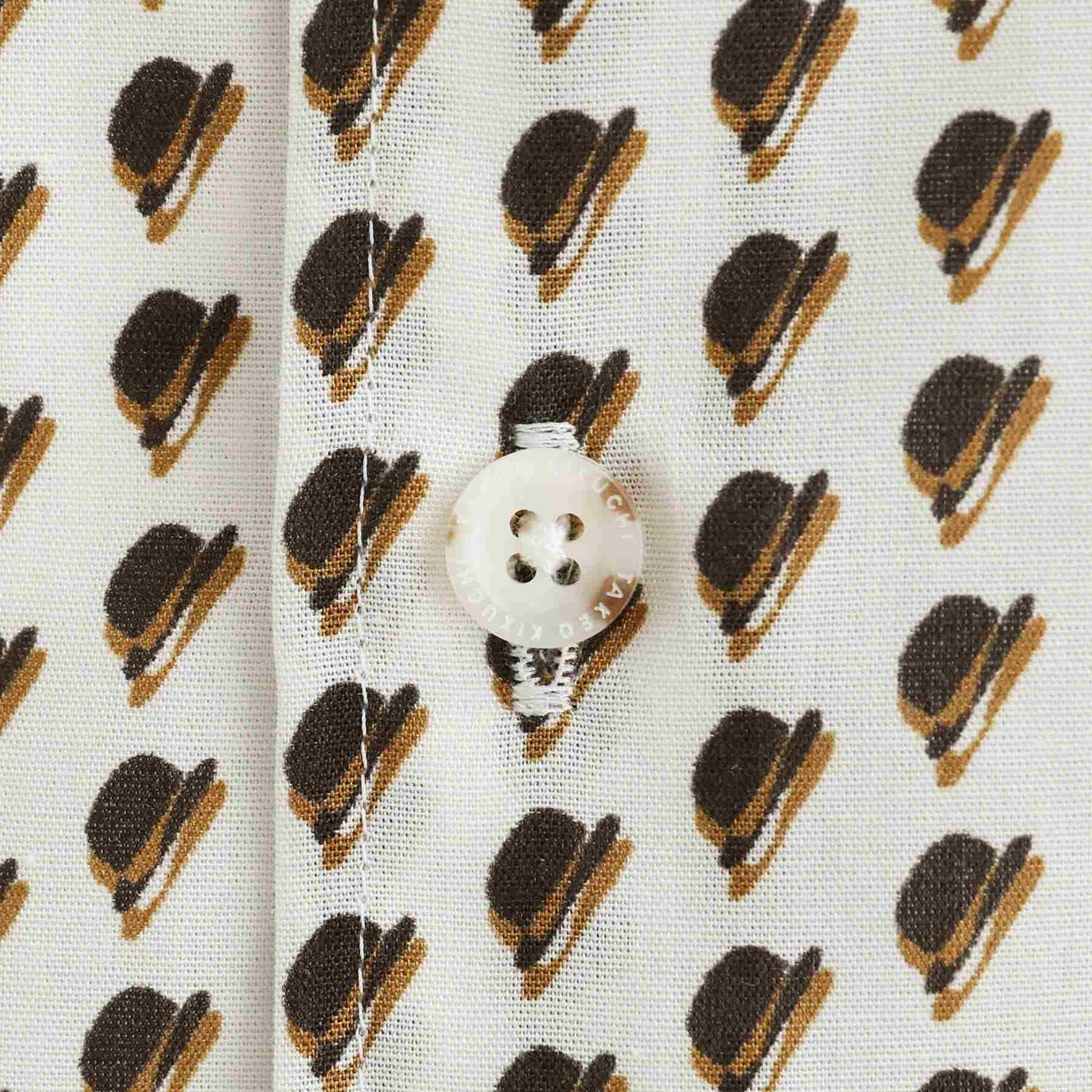 タケオキクチ TAKEO KIKUCHI ボーラーハット柄 長袖シャツ (ブラウン(144)) ブラウン(144)