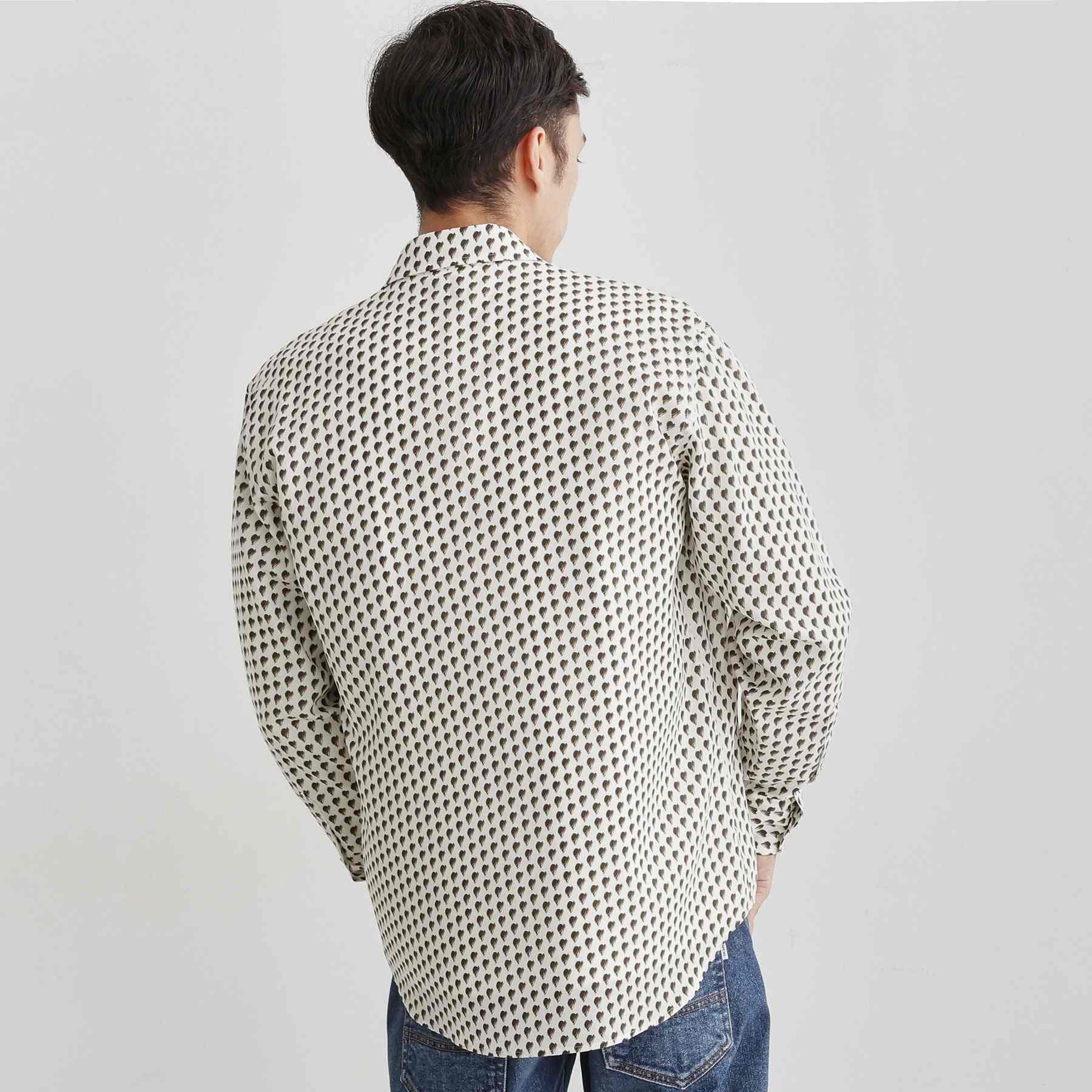 タケオキクチ TAKEO KIKUCHI ボーラーハット柄 長袖シャツ (ブラウン(144)) ブラウン(144)