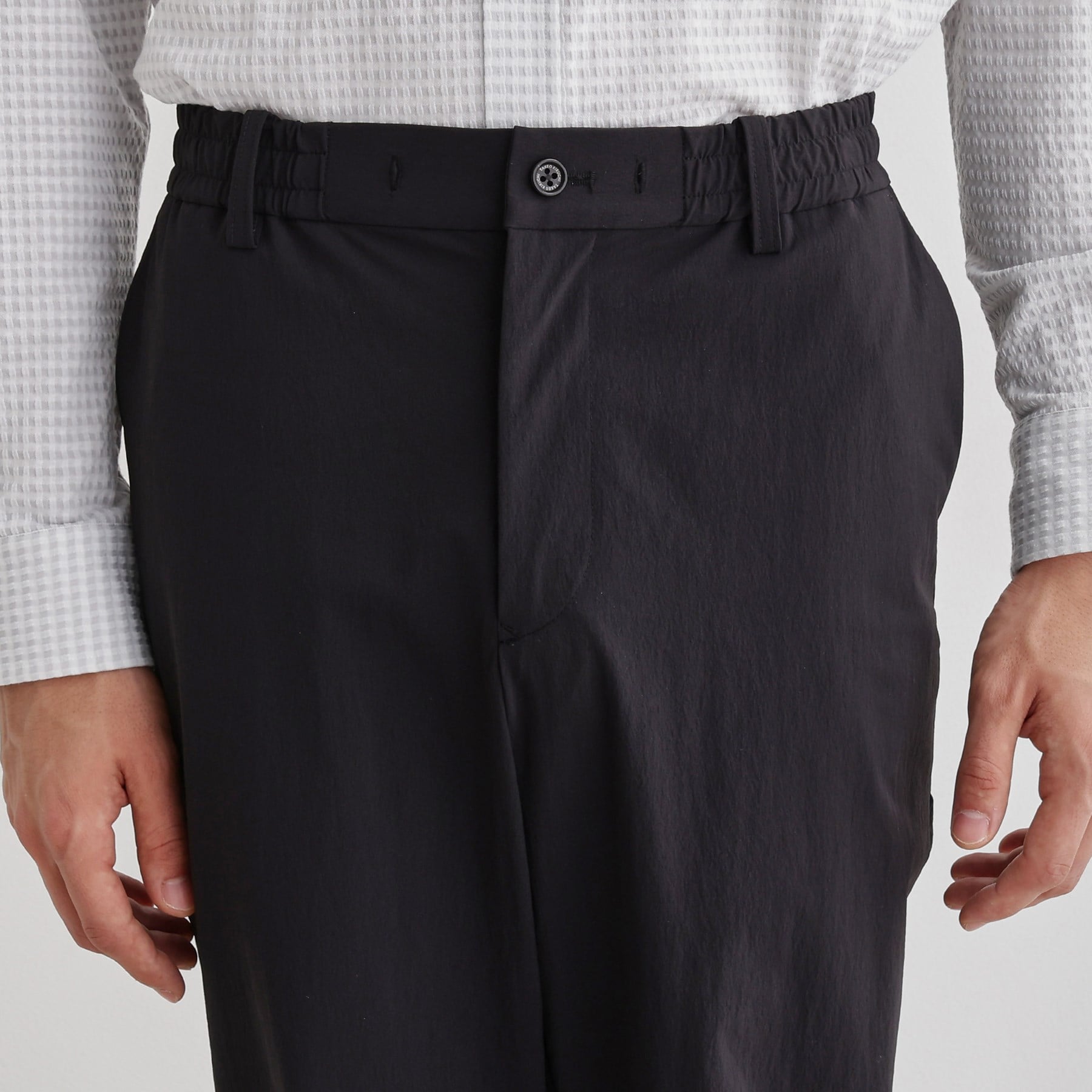 タケオキクチ TAKEO KIKUCHI 360°ストレッチ スリムイージーパンツ (ブラック(019)) ブラック(019)