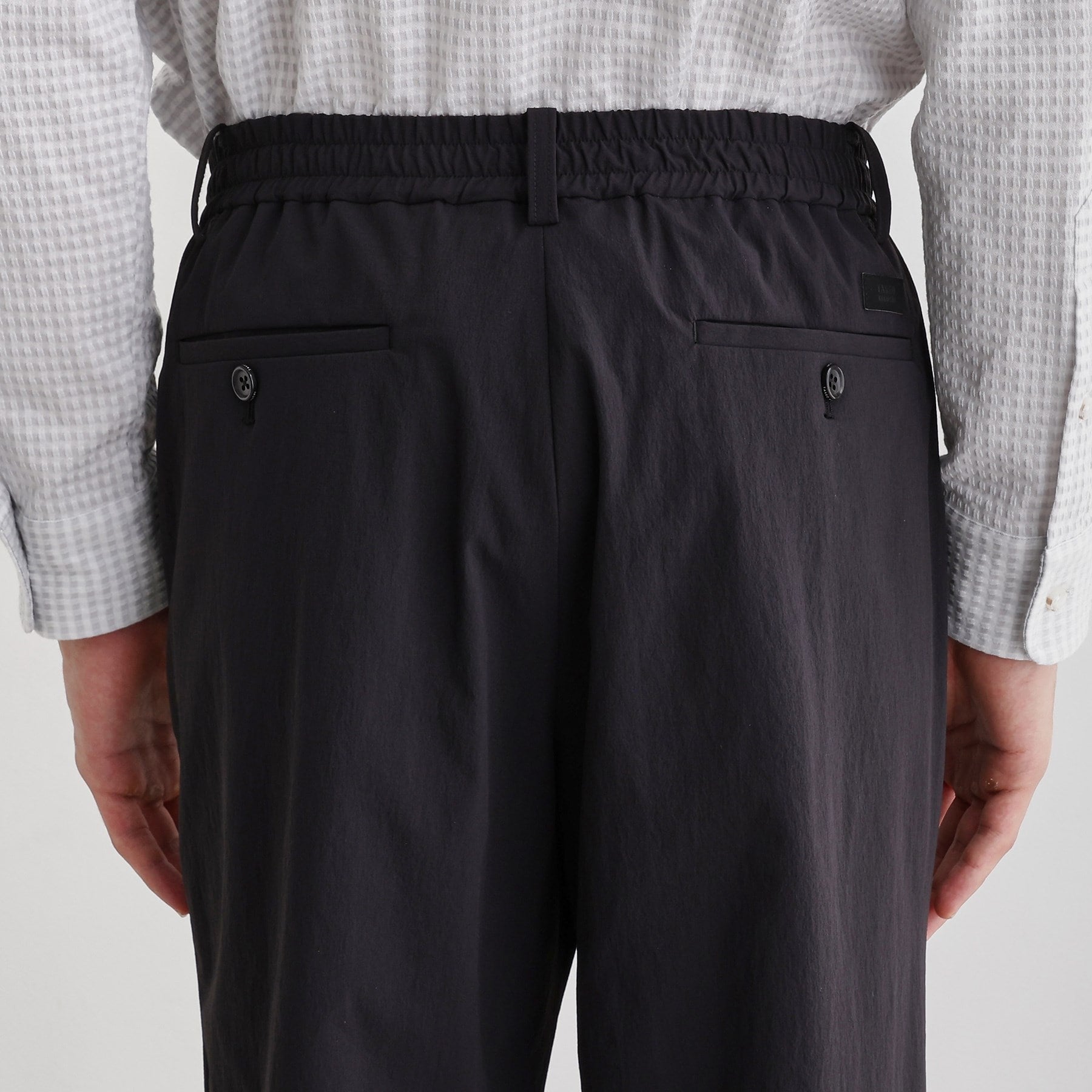 タケオキクチ TAKEO KIKUCHI 360°ストレッチ スリムイージーパンツ (ブラック(019)) ブラック(019)