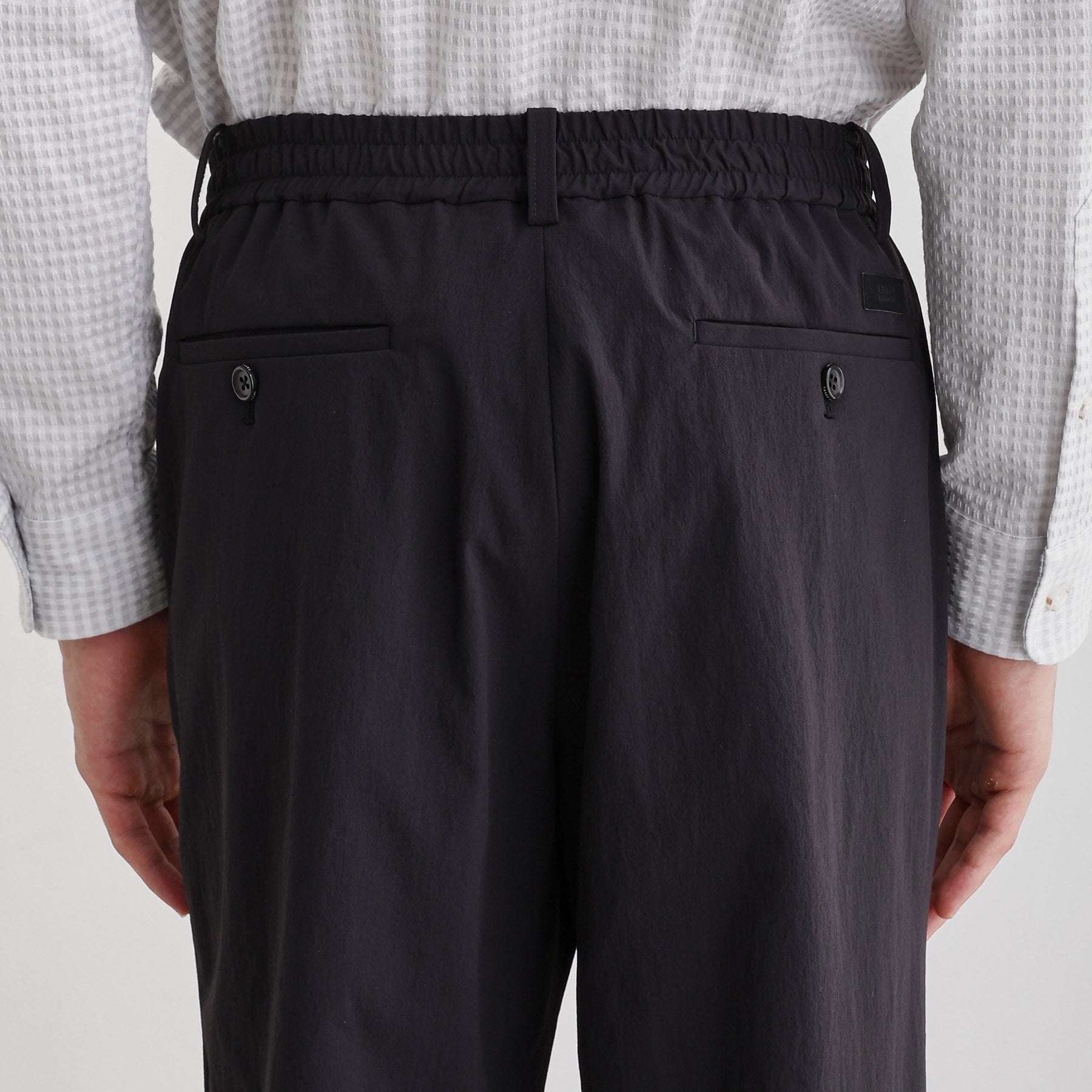 タケオキクチ TAKEO KIKUCHI 360°ストレッチ スリムイージーパンツ (ブラック(019)) ブラック(019)