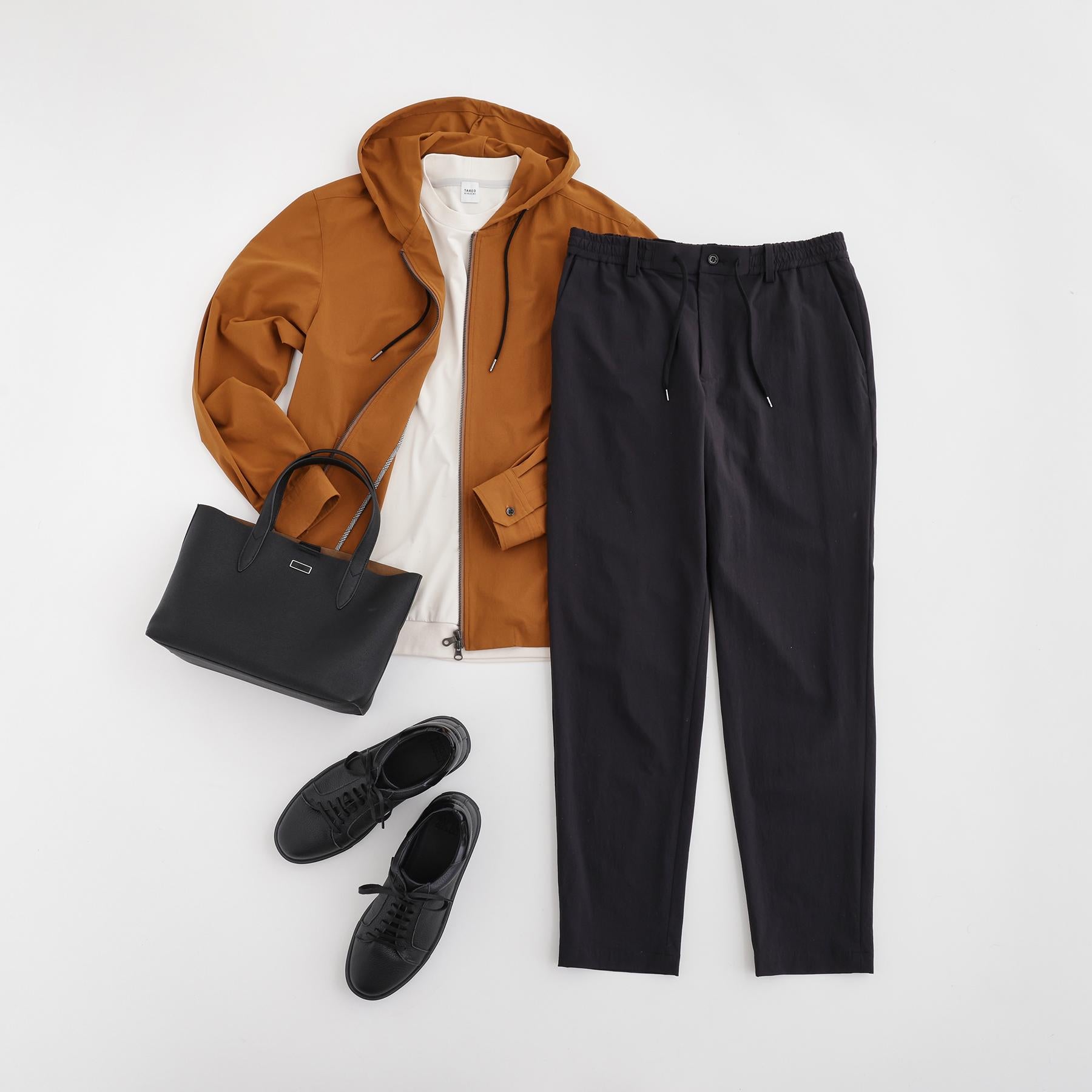 タケオキクチ TAKEO KIKUCHI 360°ストレッチ スリムイージーパンツ (ブラック(019)) ブラック(019)