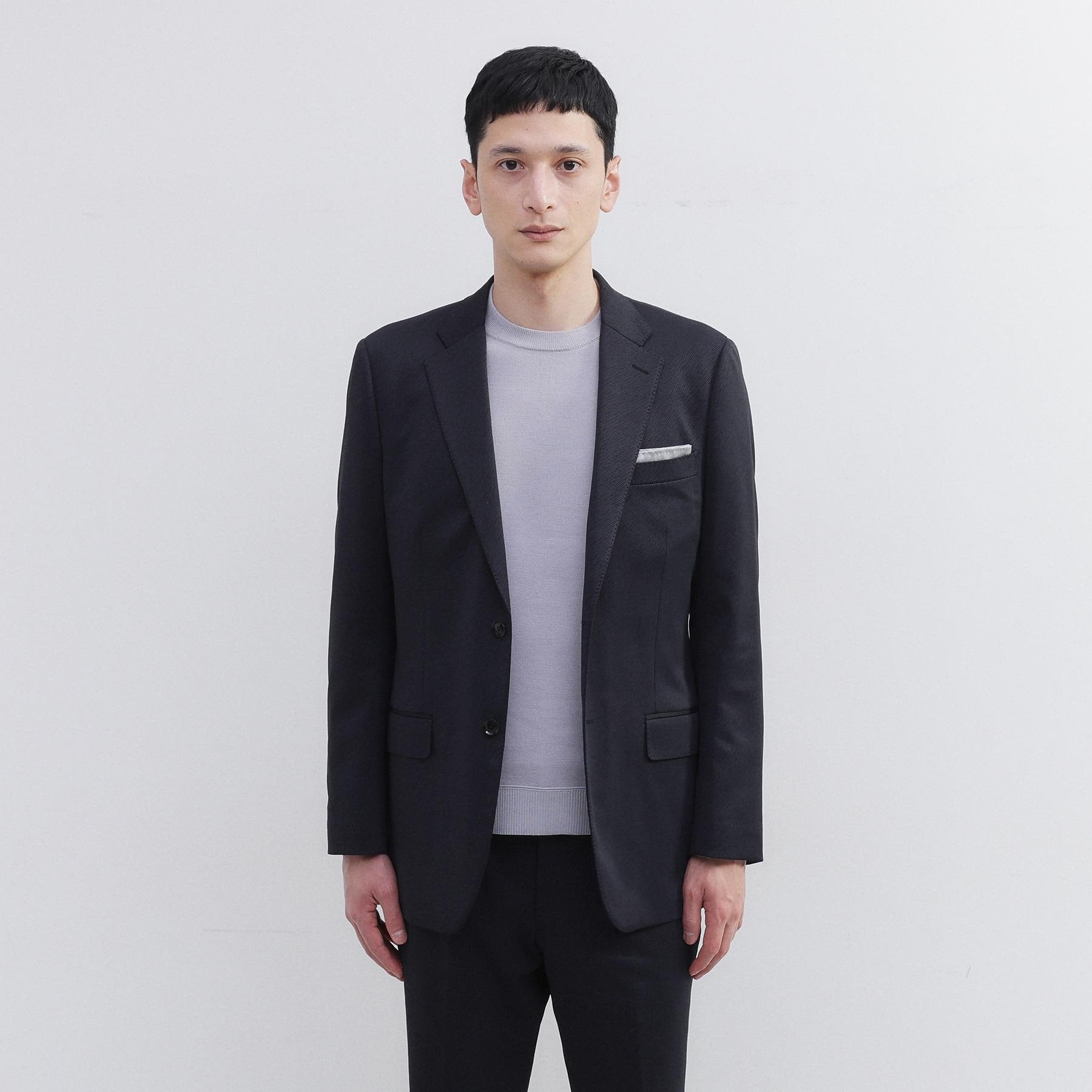 タケオキクチ TAKEO KIKUCHI 楊柳カルゼ ジャケット (ブラック(019)) ブラック(019)