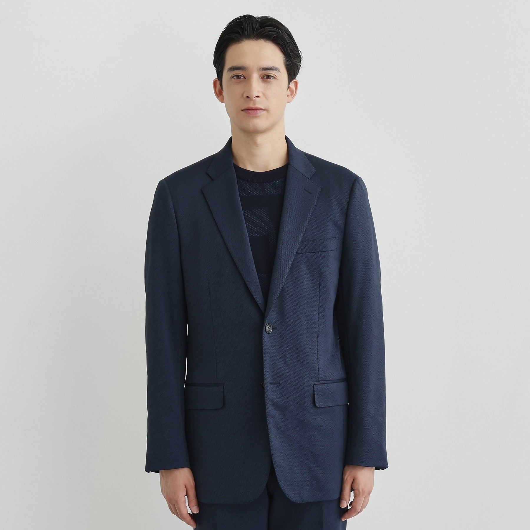 タケオキクチ TAKEO KIKUCHI 楊柳カルゼ ジャケット (ブラック(019)) ブラック(019)