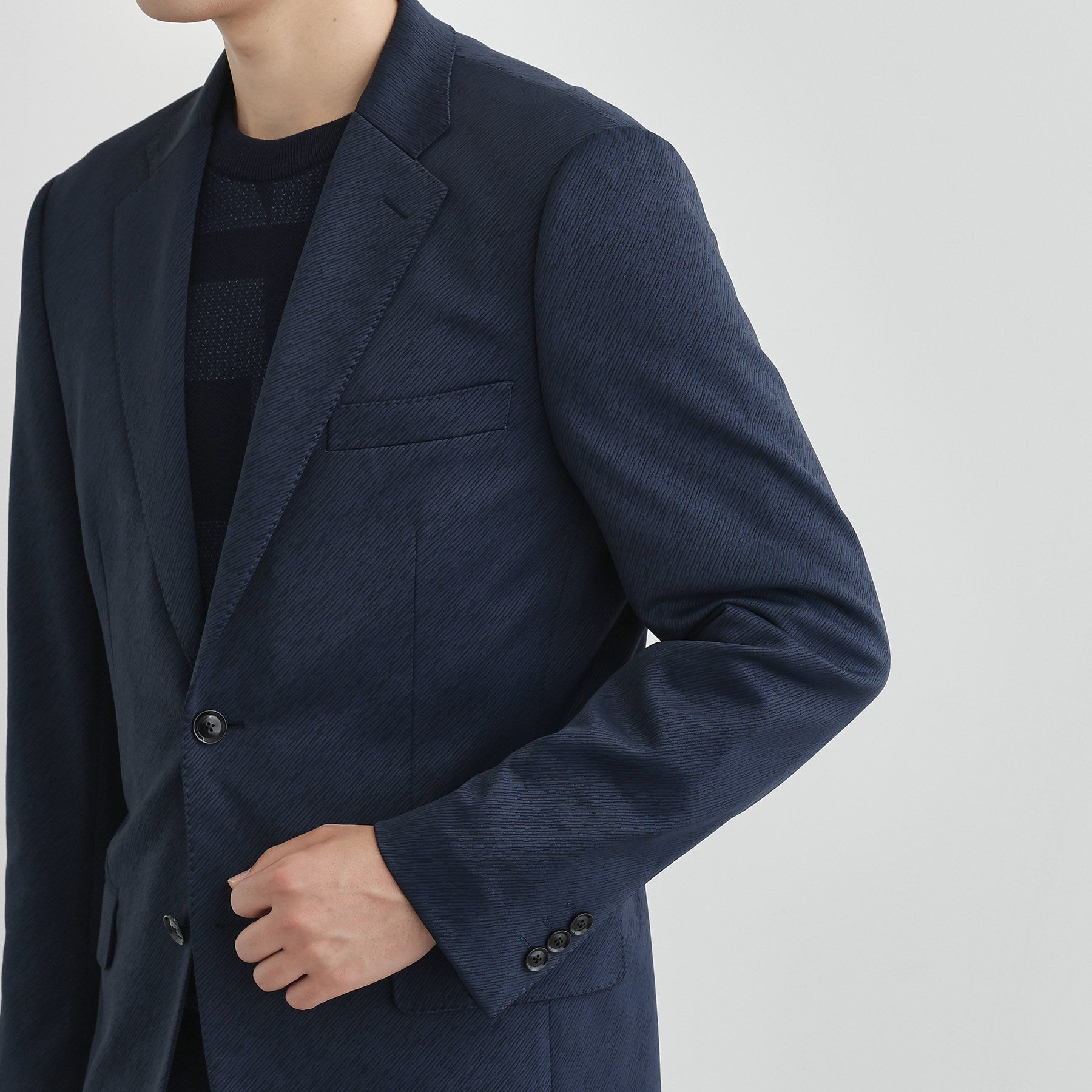 タケオキクチ TAKEO KIKUCHI 楊柳カルゼ ジャケット (ブラック(019)) ブラック(019)