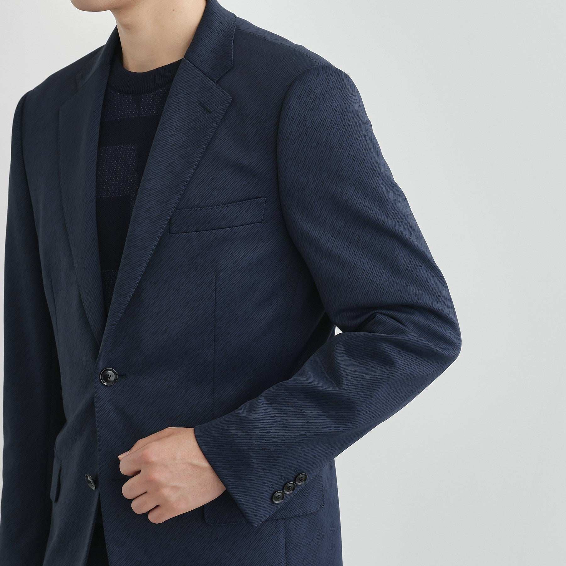 タケオキクチ TAKEO KIKUCHI 楊柳カルゼ ジャケット (ブラック(019)) ブラック(019)