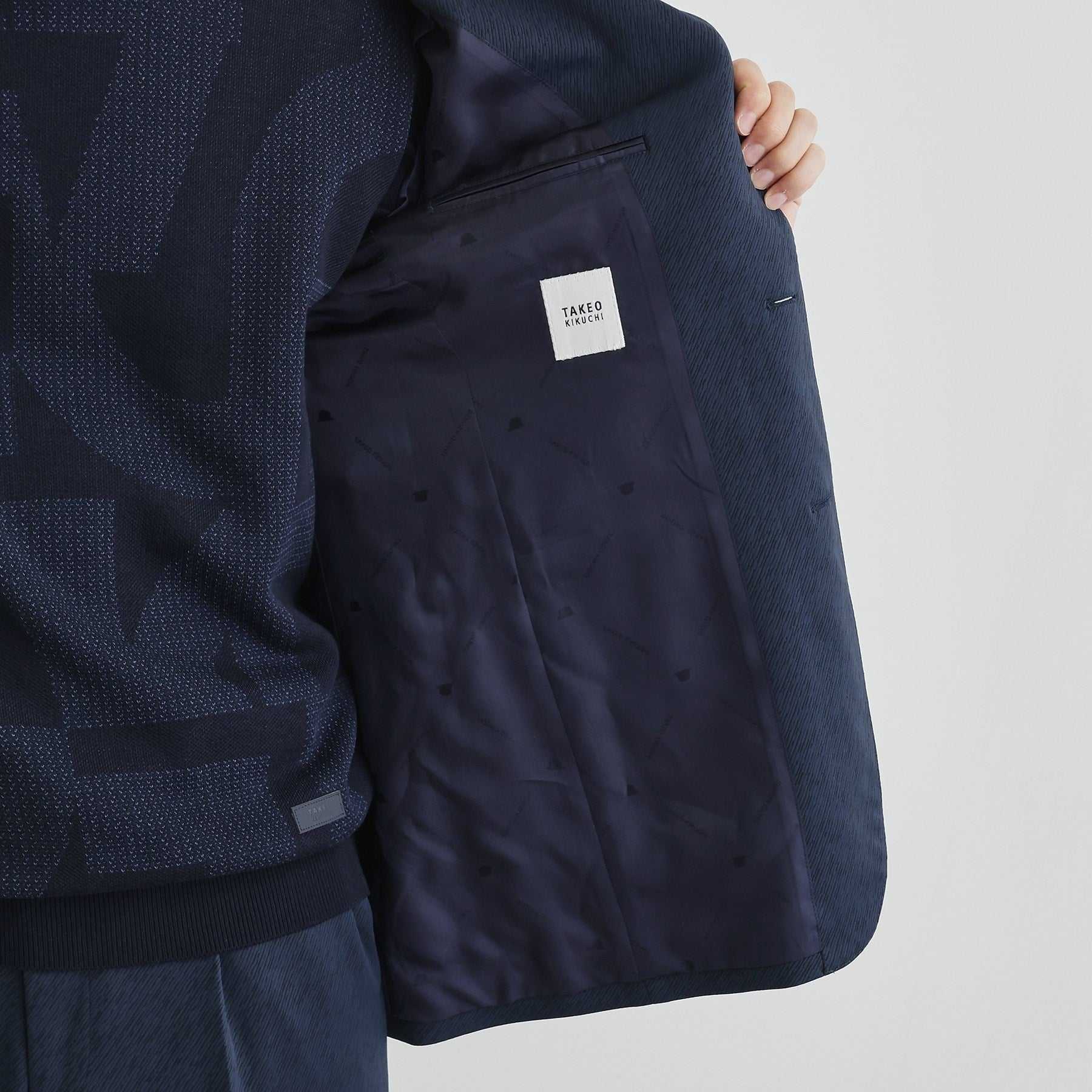 タケオキクチ TAKEO KIKUCHI 楊柳カルゼ ジャケット (ブラック(019)) ブラック(019)