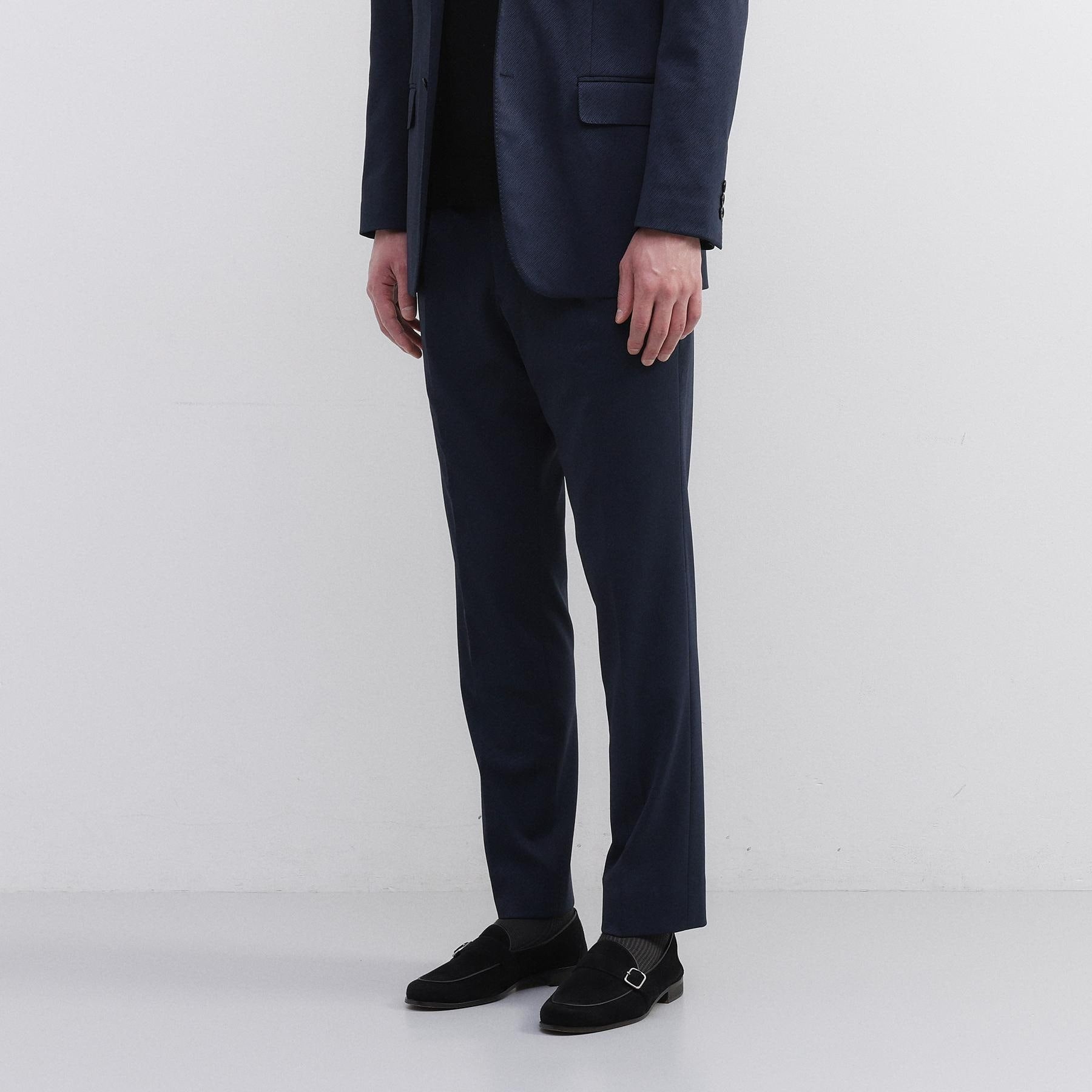 タケオキクチ TAKEO KIKUCHI 楊柳カルゼ パンツ (ネイビー(094)) ネイビー(094)