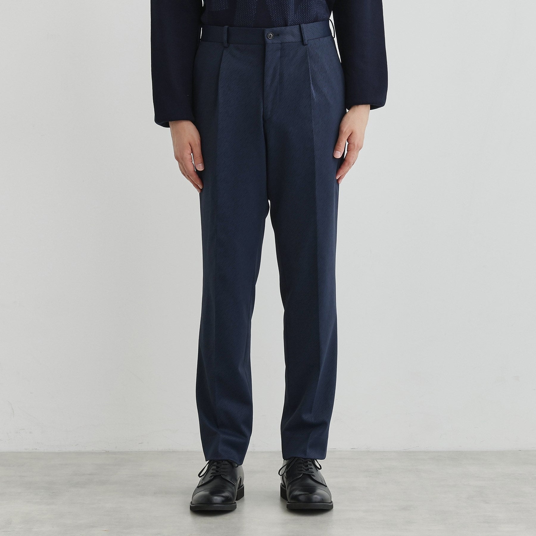 タケオキクチ TAKEO KIKUCHI 楊柳カルゼ パンツ (ネイビー(094)) ネイビー(094)