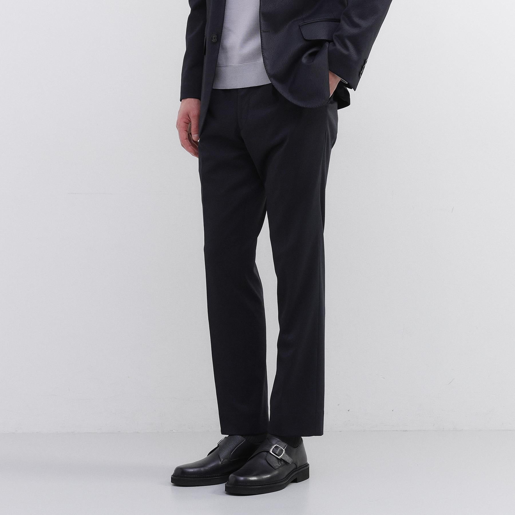 タケオキクチ TAKEO KIKUCHI 楊柳カルゼ パンツ (ブラック(019)) ブラック(019)