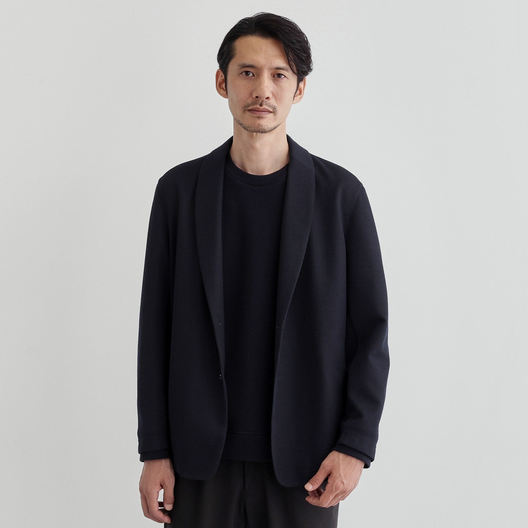 タケオキクチ TAKEO KIKUCHI 【Sサイズ~】【尾州織】ショールカラー カーディガン (ライトグレー(011)) ライトグレー(011)