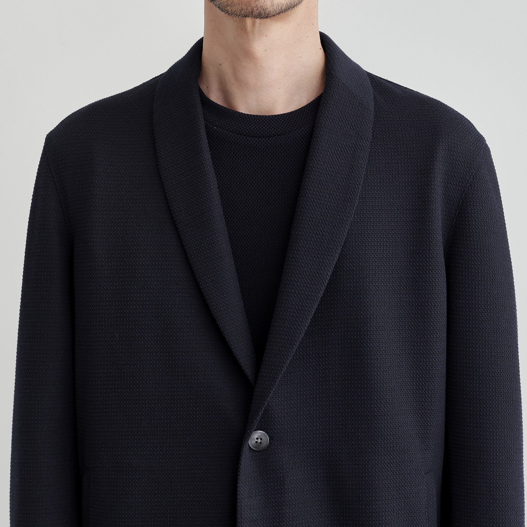 タケオキクチ TAKEO KIKUCHI 【Sサイズ~】【尾州織】ショールカラー カーディガン (ライトグレー(011)) ライトグレー(011)