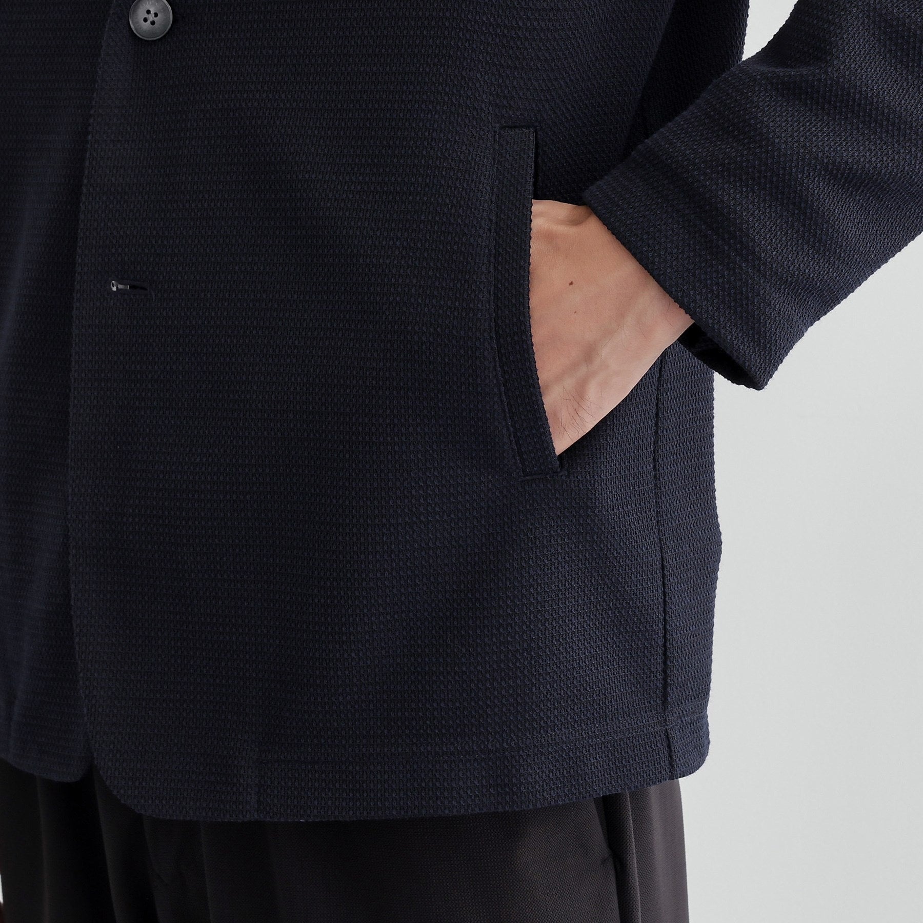 タケオキクチ TAKEO KIKUCHI 【Sサイズ~】【尾州織】ショールカラー カーディガン (ライトグレー(011)) ライトグレー(011)