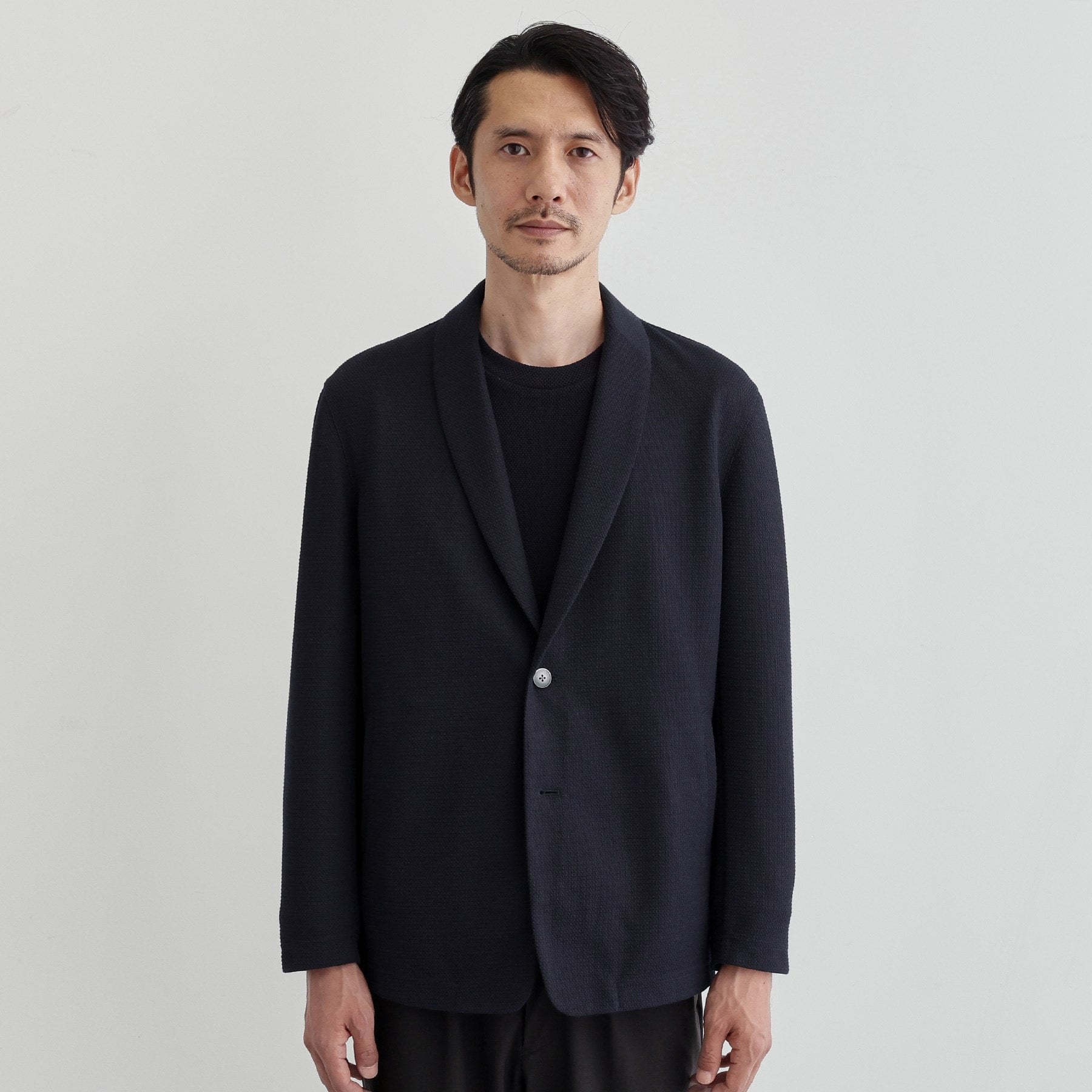 タケオキクチ TAKEO KIKUCHI 【Sサイズ~】【尾州織】ショールカラー カーディガン (ライトグレー(011)) ライトグレー(011)