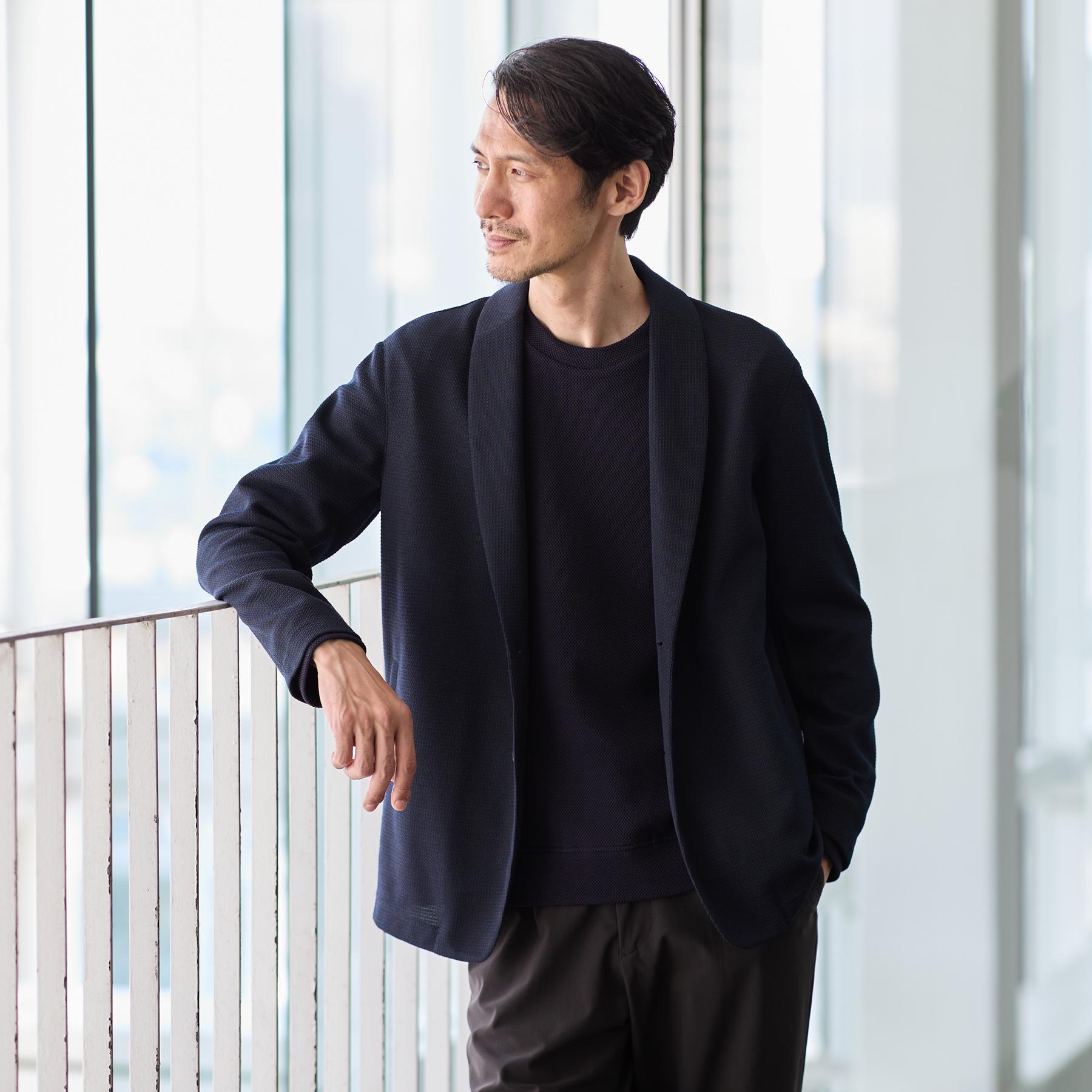 タケオキクチ TAKEO KIKUCHI 【Sサイズ~】【尾州織】ショールカラー カーディガン (ライトグレー(011)) ライトグレー(011)