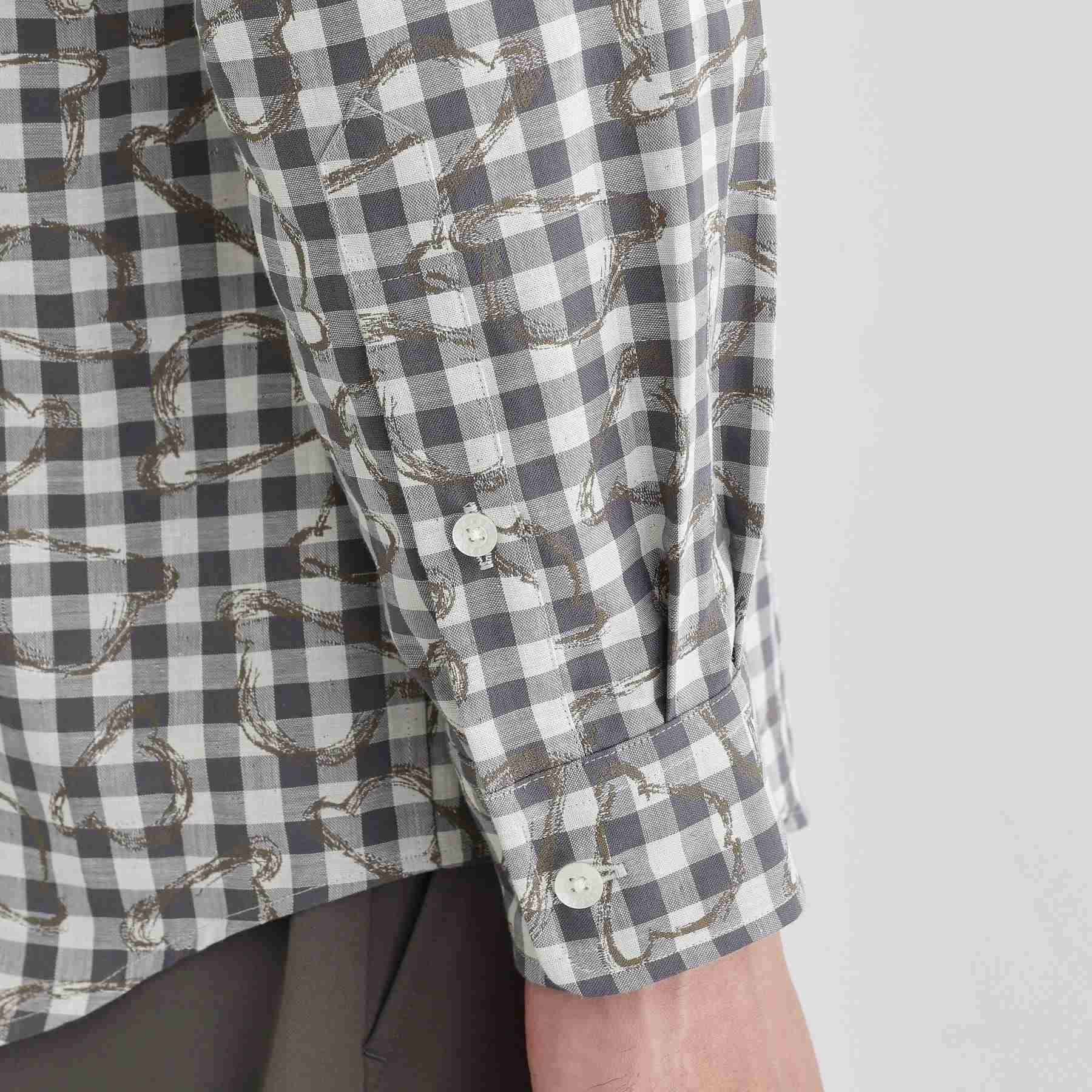 タケオキクチ TAKEO KIKUCHI チェックボーラーガーゼシャツ (ベージュ(252)) ベージュ(252)