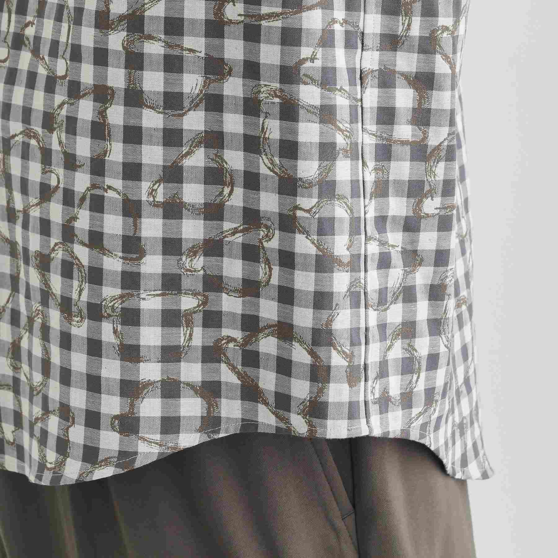 タケオキクチ TAKEO KIKUCHI チェックボーラーガーゼシャツ (ベージュ(252)) ベージュ(252)