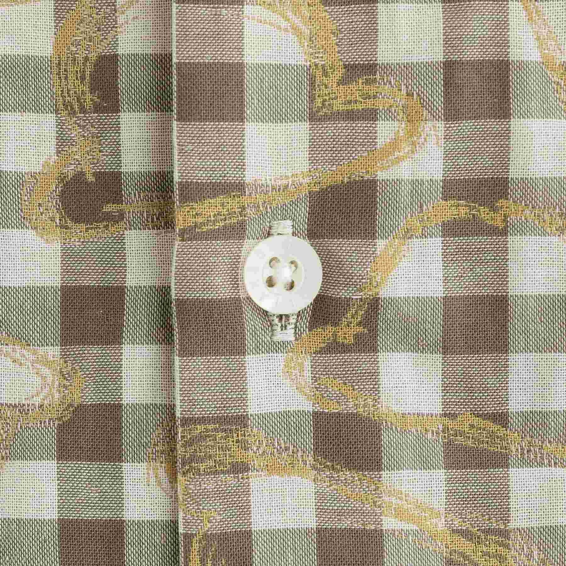 タケオキクチ TAKEO KIKUCHI チェックボーラーガーゼシャツ (ベージュ(252)) ベージュ(252)