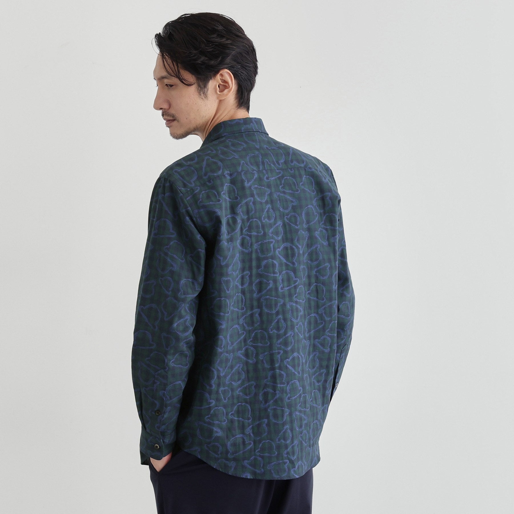 タケオキクチ TAKEO KIKUCHI チェックボーラーガーゼシャツ (ベージュ(252)) ベージュ(252)